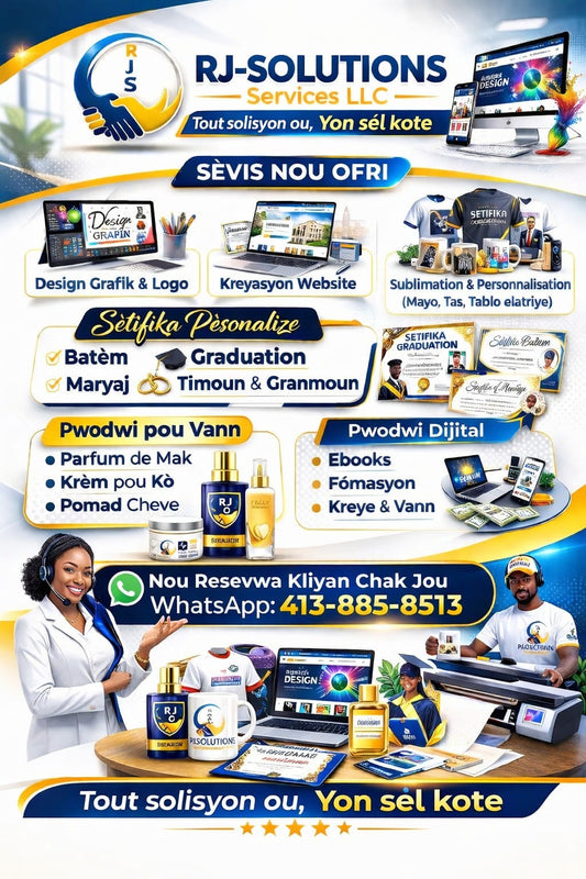 Descubre RJ-Solutions Services LLC: Diseño, tecnología y productos personalizados para tu éxito