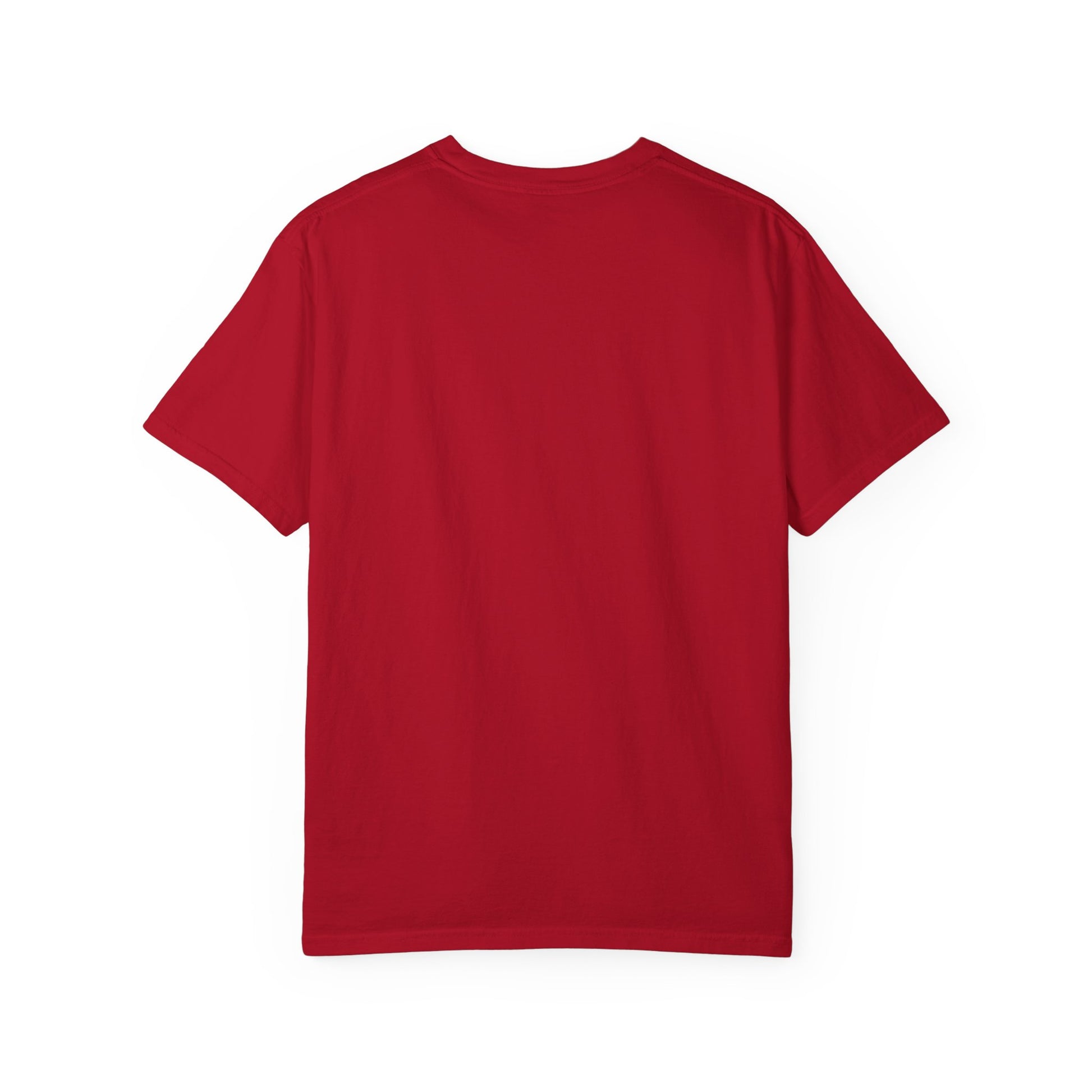 Camiseta unisex de algodón teñido con la frase "Blessed by God" en estilo religioso, ideal para iglesia, familia y viajes.