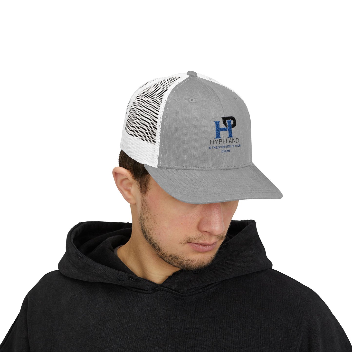 Gorra trucker Dreamblue con estilo snapback deportivo, ideal para casual, outdoor y verano, con diseño moderno y cómodo.