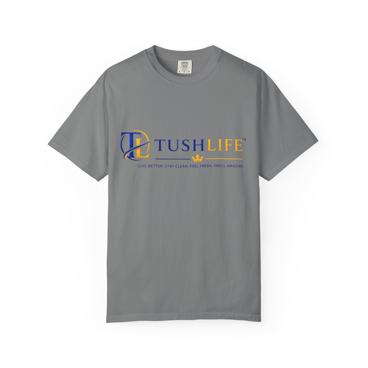 Camisa T-shirt de algodón premium TUSHLIFE, estilo cómodo y diario, con diseño simple y fibra suave visible en la imagen.