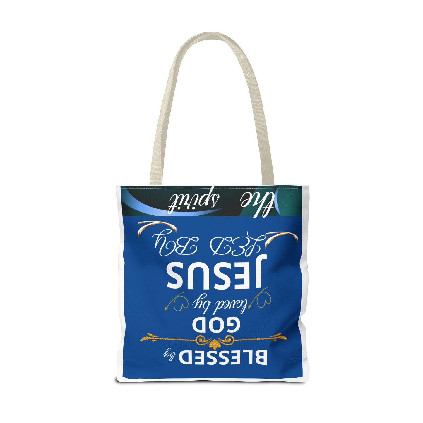 Bolso de mano inspirador Christian Mom Tote Bag con mensaje de fe y gratitud, bolso religioso y de estilo casual de Printify