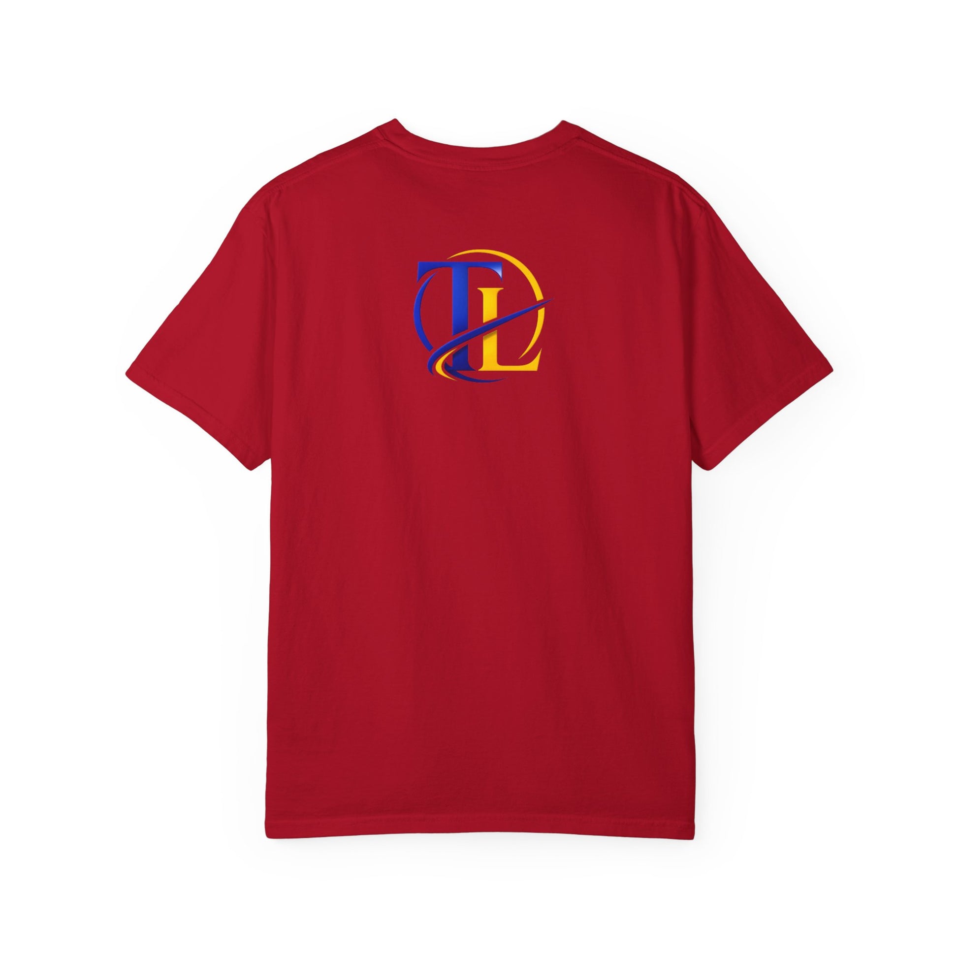 Camiseta de algodón premium TUSHLIFE de Printify, ropa cómoda de uso diario, vista frontal de la camiseta blanca.