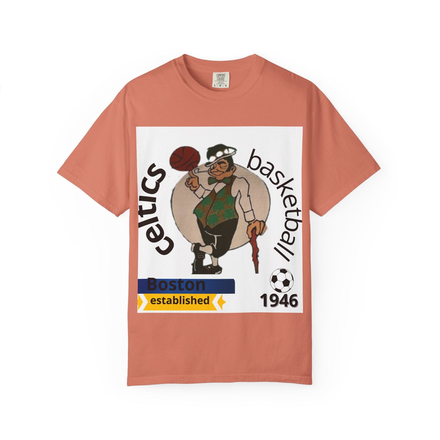Camiseta unisex de los Boston Celtics Legends Tribute de Comfort Colors, ropa deportiva para fans de baloncesto, Printify