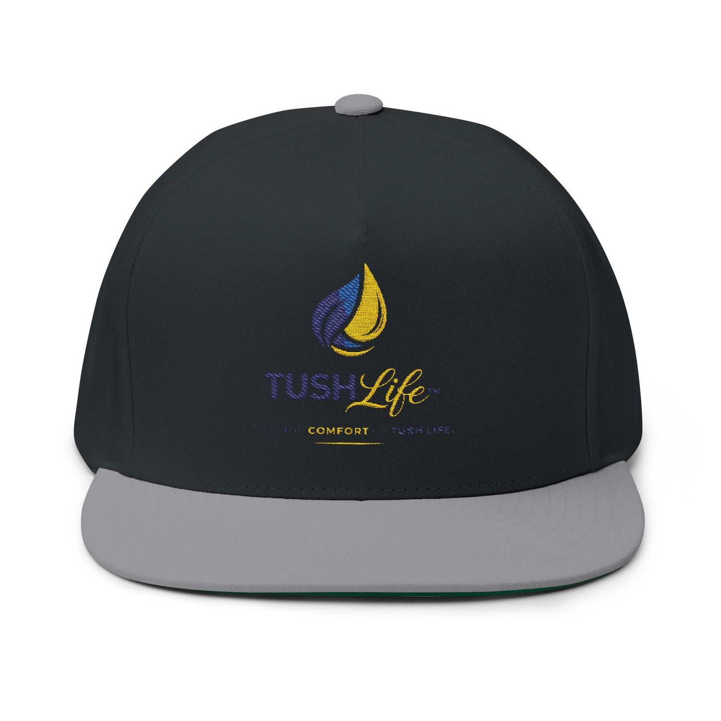 Gorra plana con logo de llama amarilla, gorra snapback bordada, sombrero de moda de la marca Printify