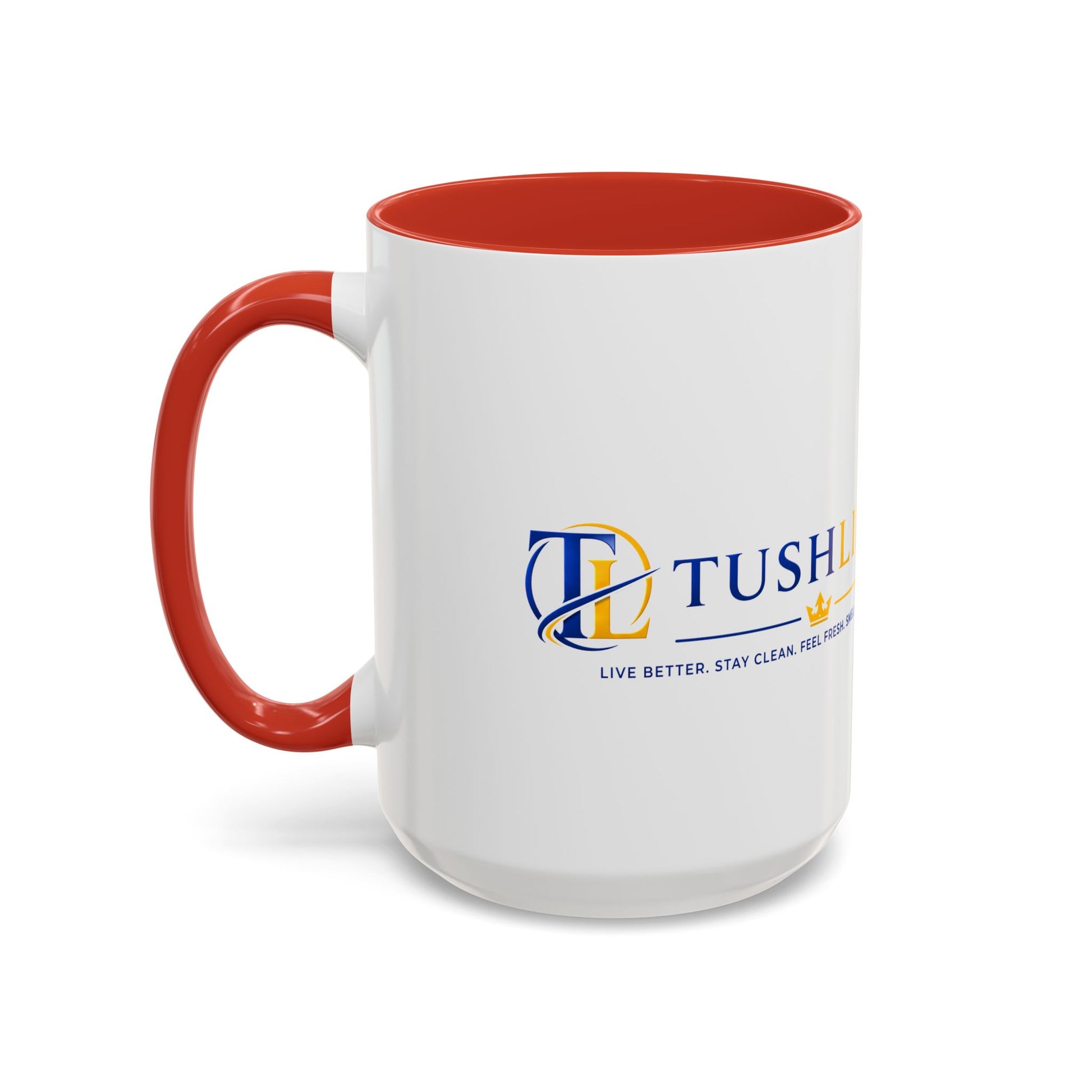 Taza de cerámica premium TUSHLIFE para café, en tamaño de 11oz y 15oz, con diseño elegante y moderno, de Printify.
