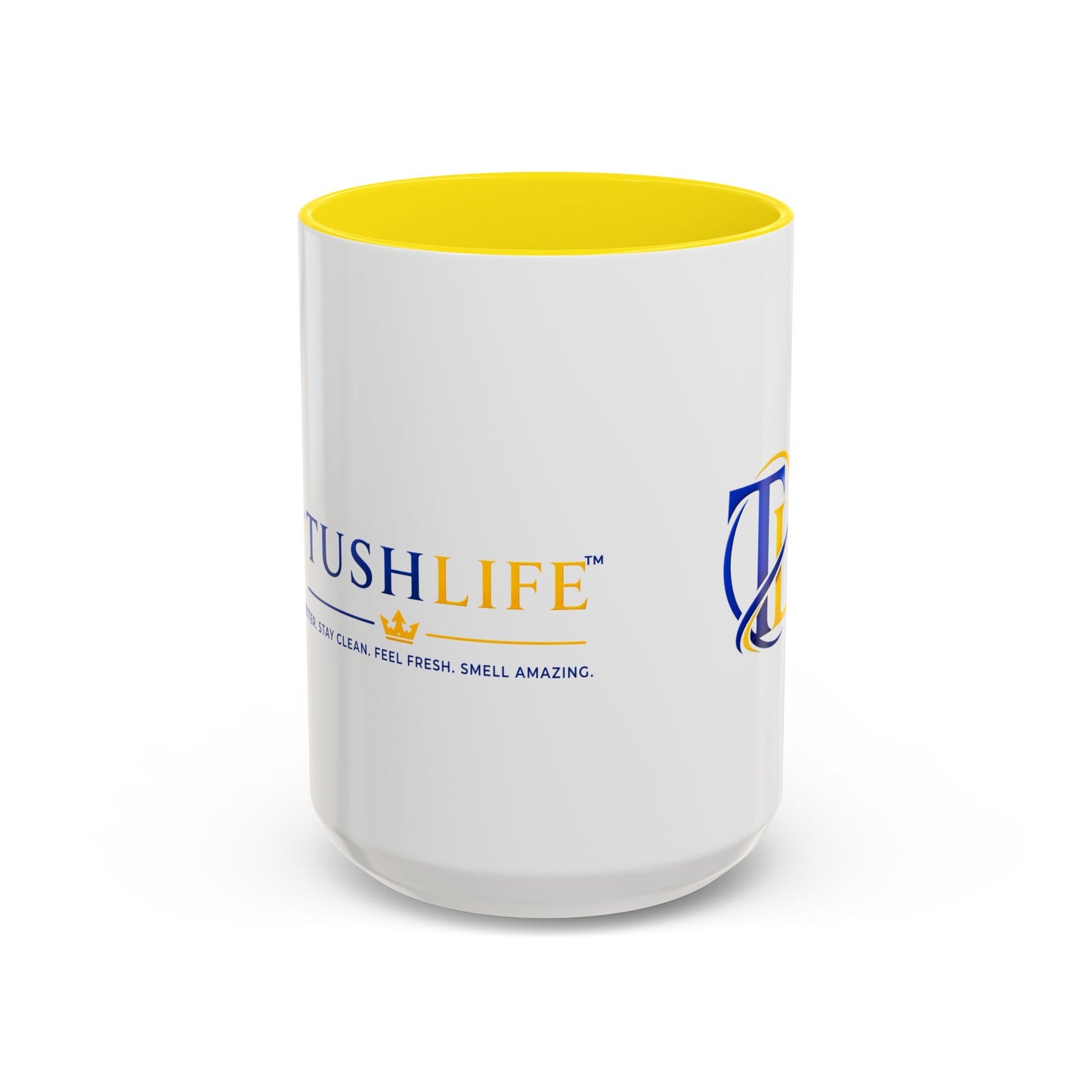 Taza de cerámica premium TUSHLIFE de 11oz y 15oz con diseño elegante, perfecta para café o té, de la marca Printify