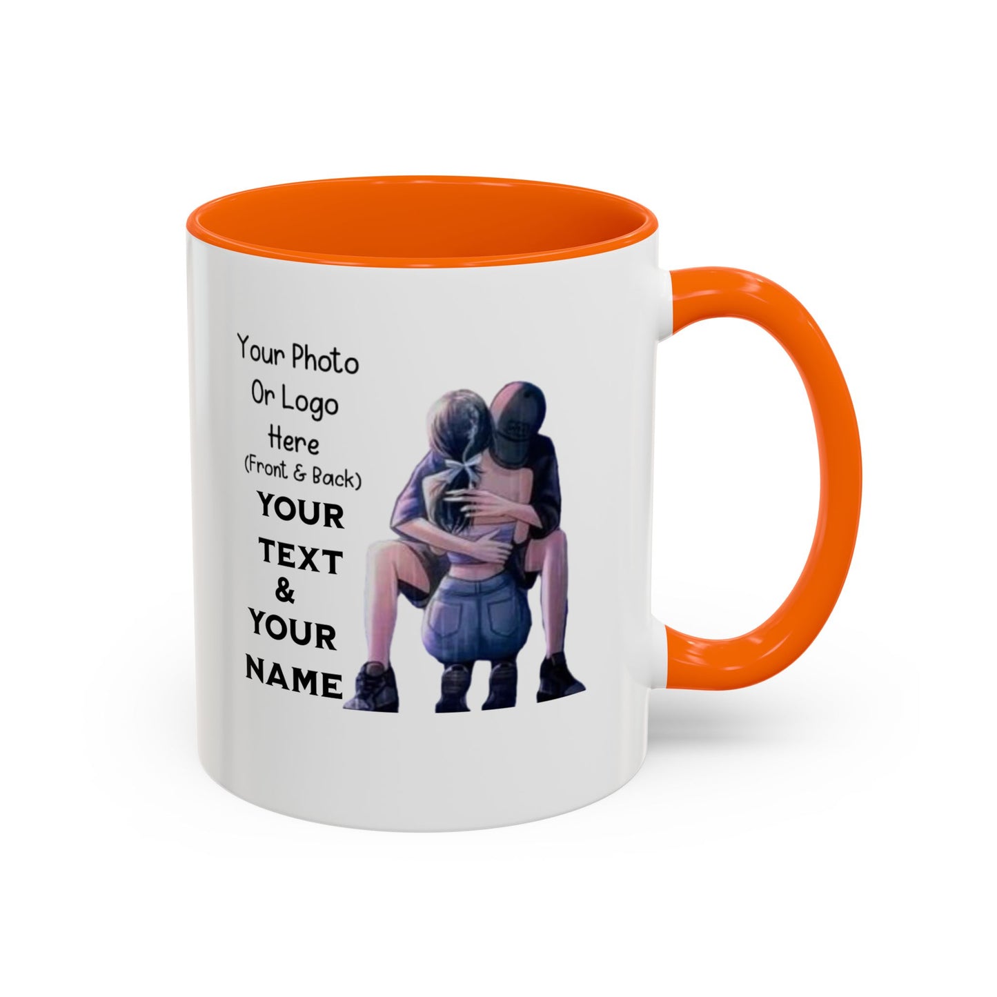 Taza de café romántica para pareja con diseño de amor, 11 y 15 oz, ideal para novios, esposos o aniversarios, de RJ-Solutions.