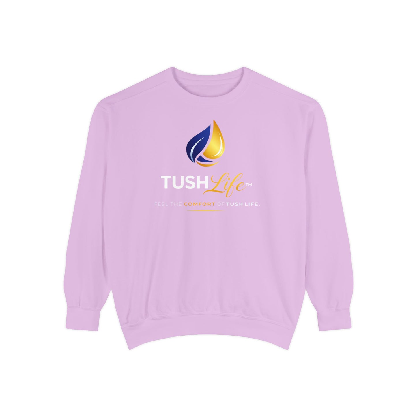 Sudadera Cozy Coral TushLife de estilo garment-dyed con acabado suave y cómodo, perfecta para el uso diario.