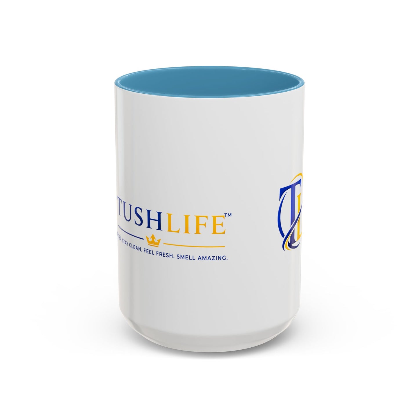 Taza de cerámica premium TUSHLIFE de 11oz o 15oz con diseño elegante, perfecta para café o té, creada por Printify.