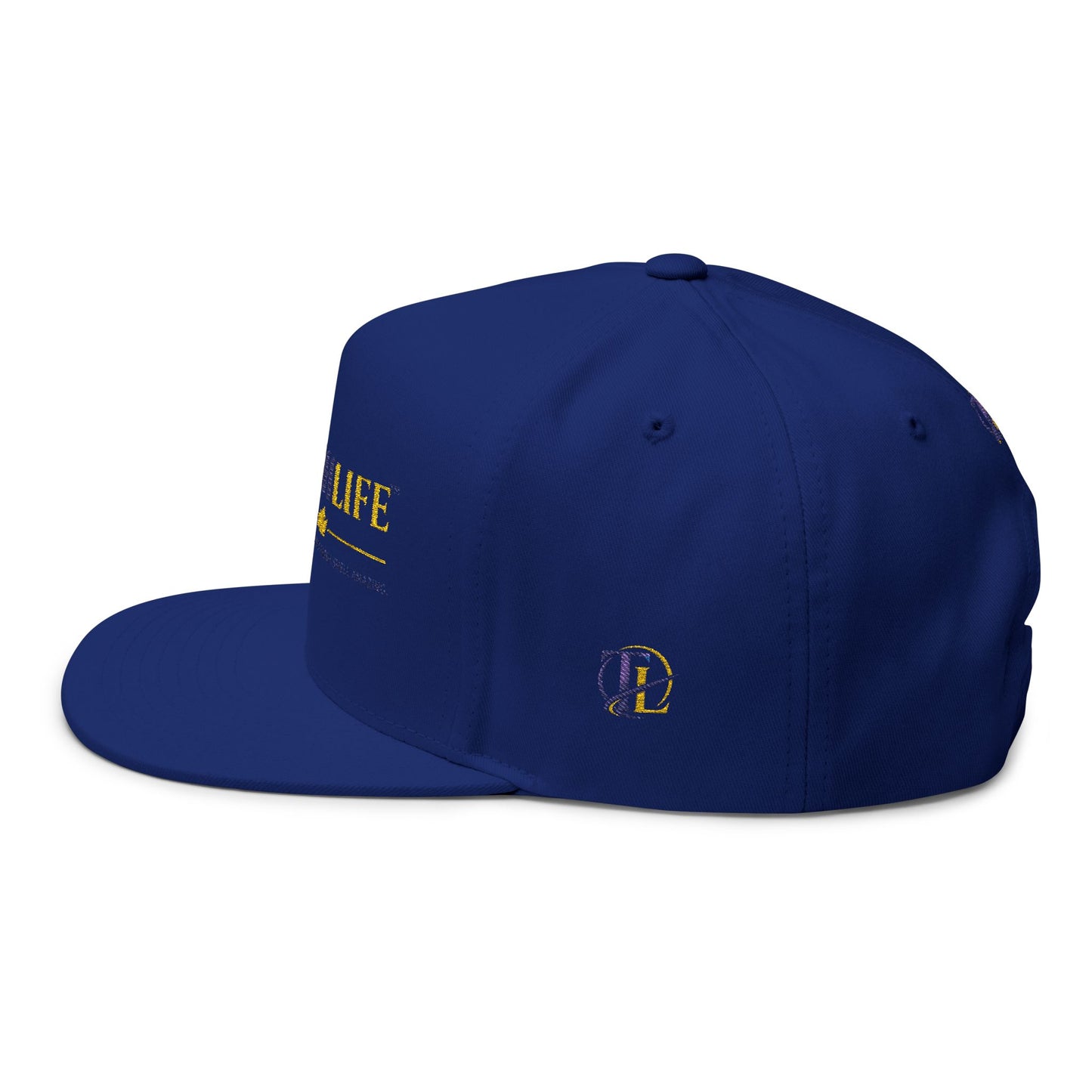 Gorra trucker TushLife Flame con bordado y malla, estilo snapback, sombrero de ganchillo con diseño llamativo.