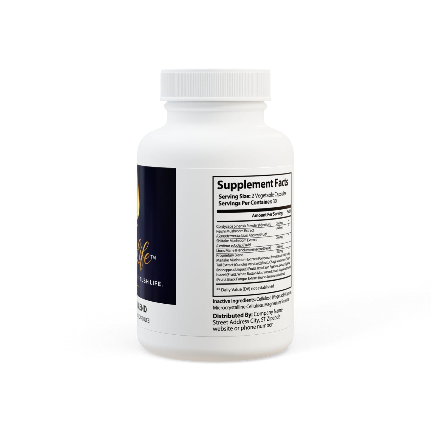 Suplemento de remolacha Tushlife de RJ-Solutions en cápsulas, mejora energía, flujo sanguíneo y salud del corazón, vegano y no GMO
