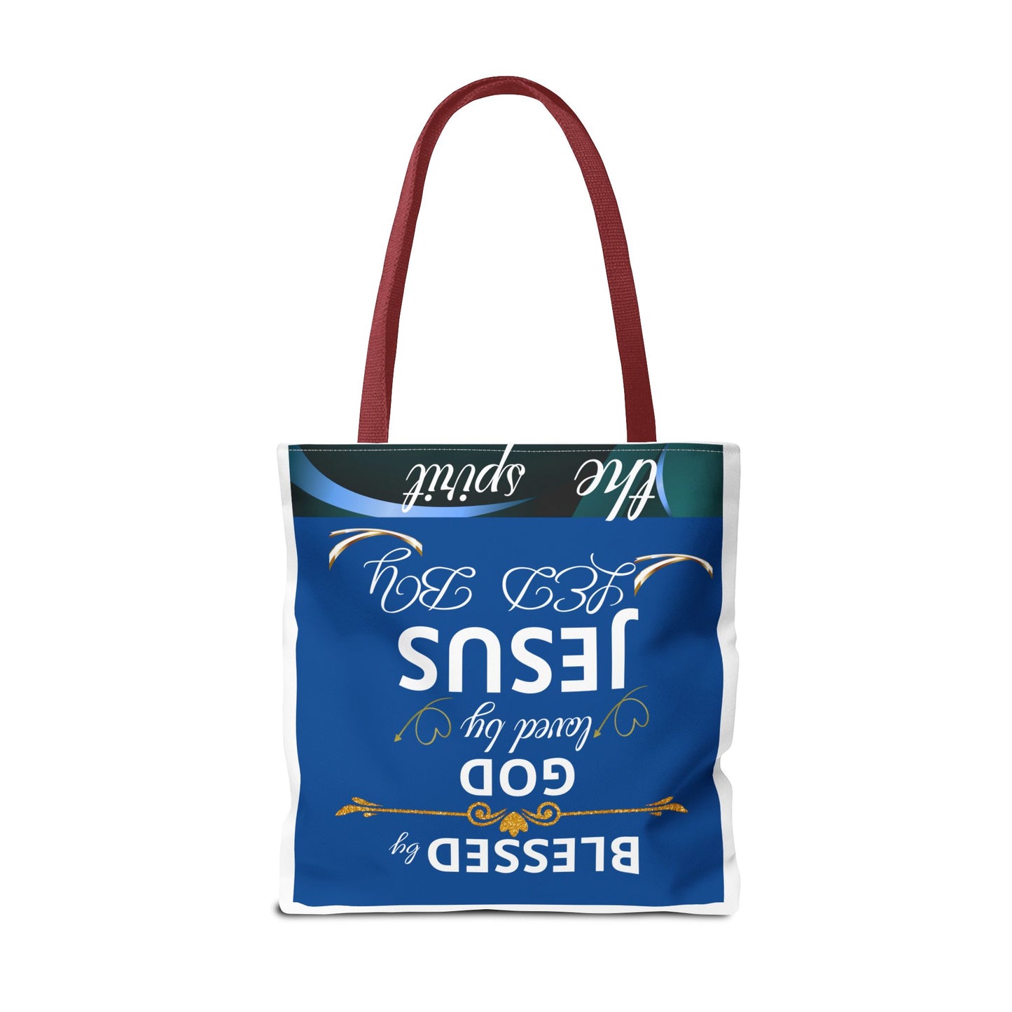 Bolso de mano inspirador Christian Mom Tote Bag con mensaje de confiar en Dios, agradecida y bendecida, regalo religioso de Printify