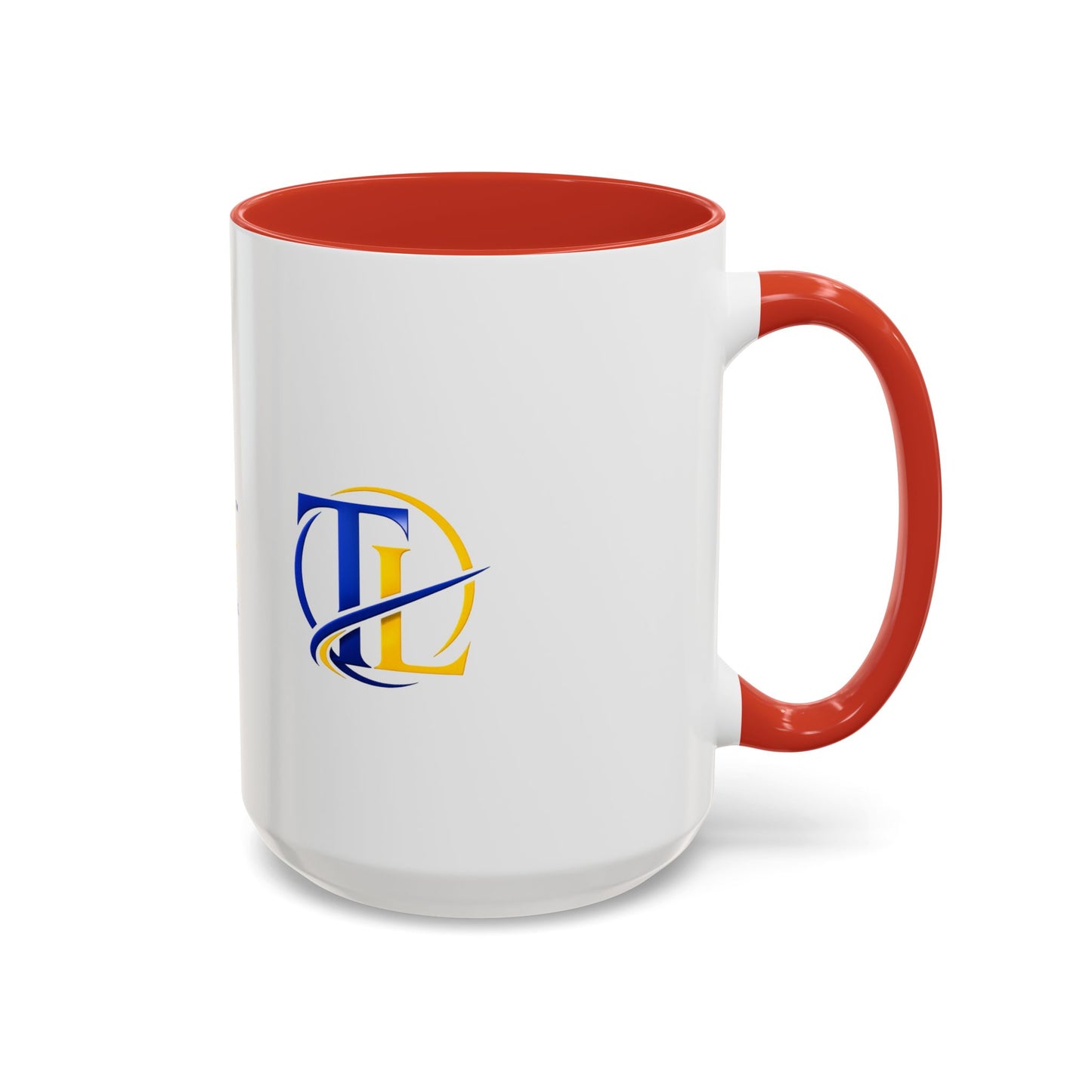 Taza de café de cerámica TUSHLIFE Premium de 11oz y 15oz con diseño elegante, marca Printify, vista frontal sobre fondo neutro.