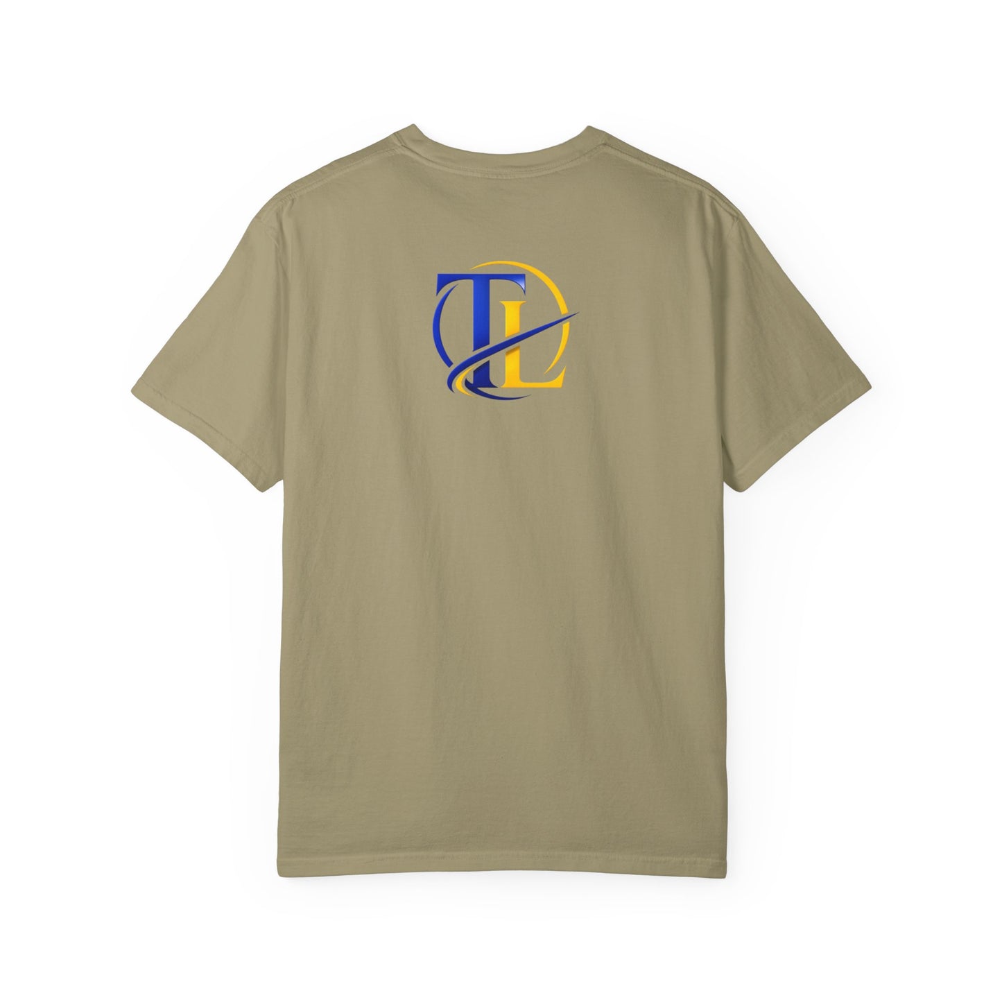 Camiseta TUSHLIFE de algodón premium de Printify, camiseta cómoda para uso diario, vista frontal en color blanco.