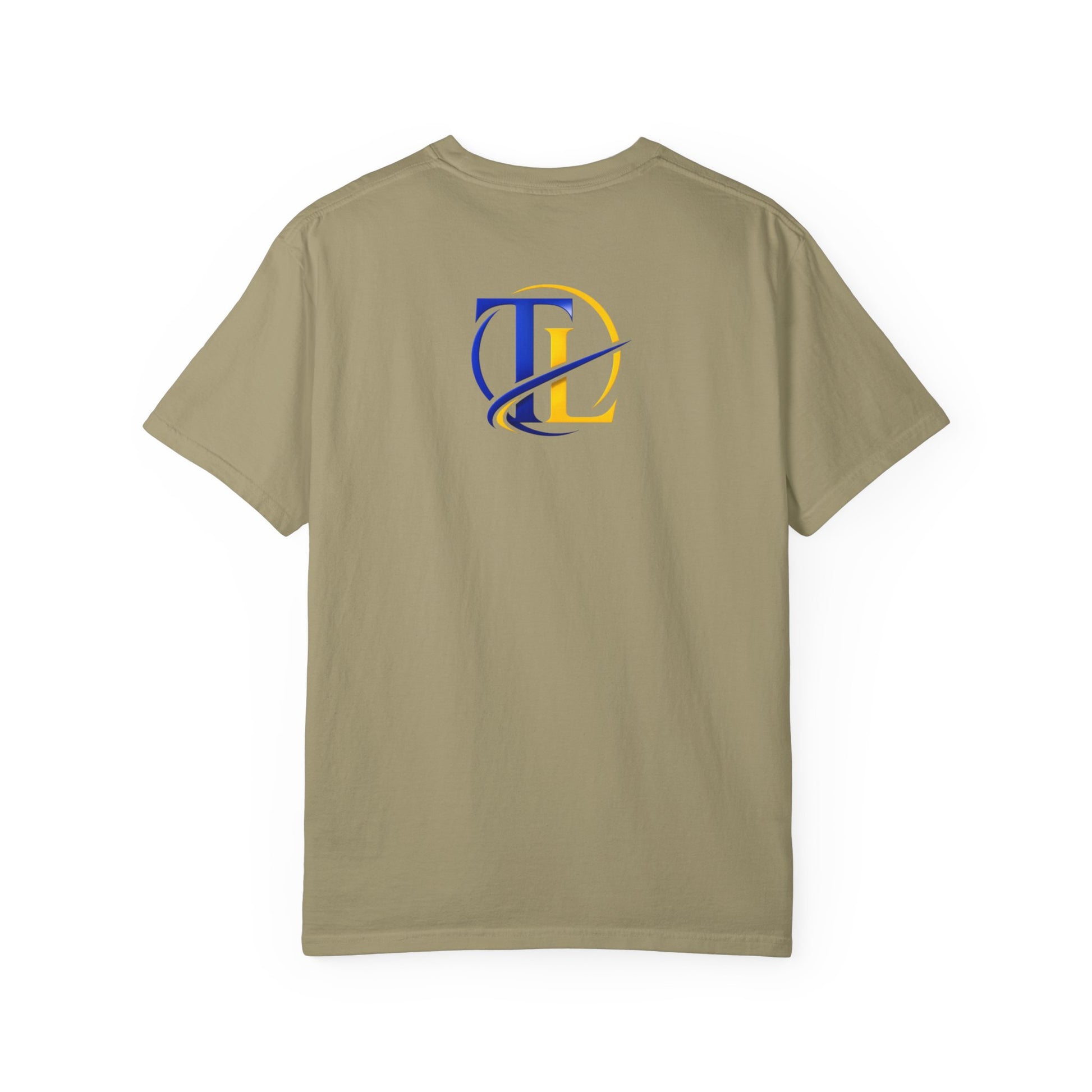 Camiseta TUSHLIFE de algodón premium de Printify, camiseta cómoda para uso diario, vista frontal en color blanco.