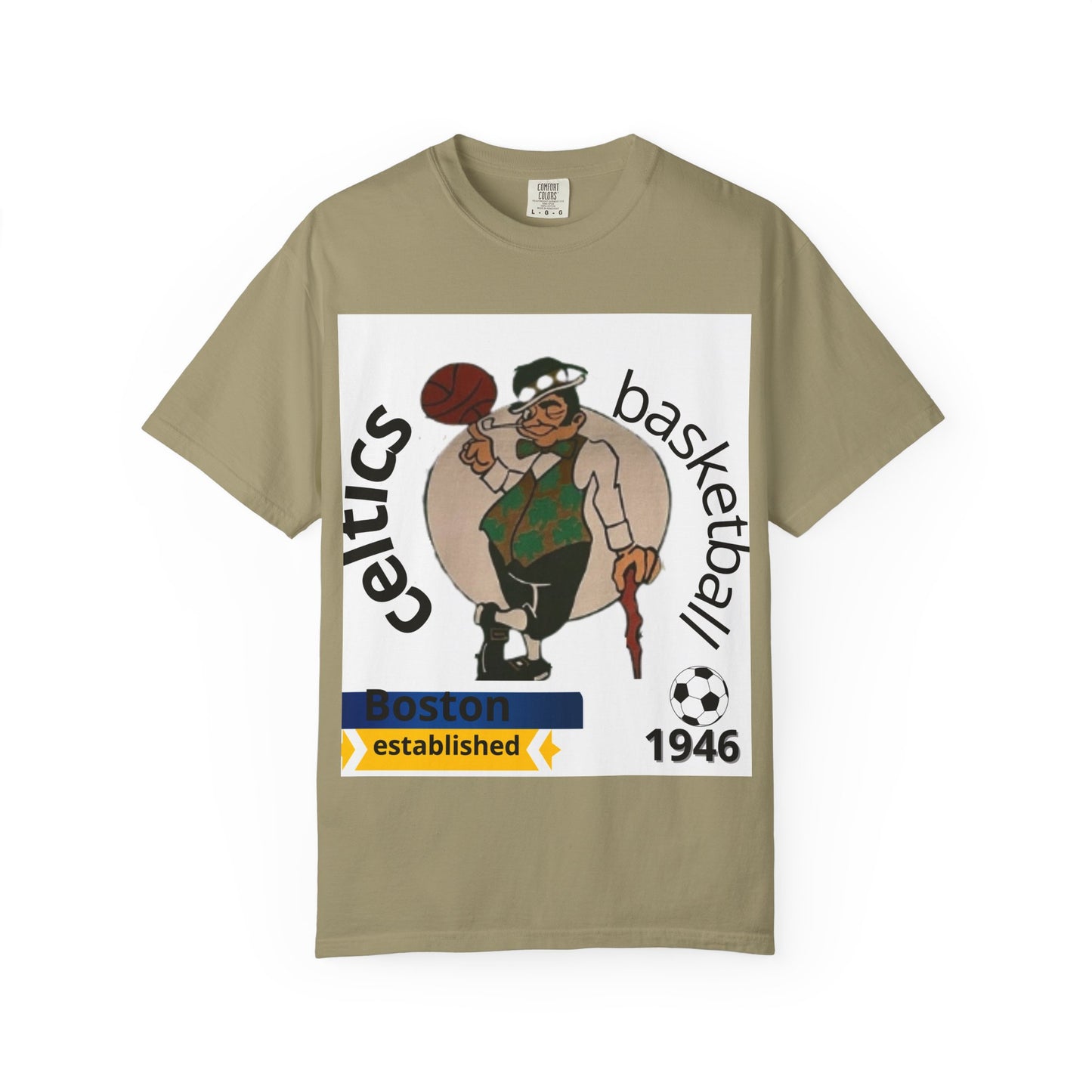 Camiseta unisex de los Boston Celtics Legends Tribute de Comfort Colors, ropa deportiva para fanáticos del baloncesto.