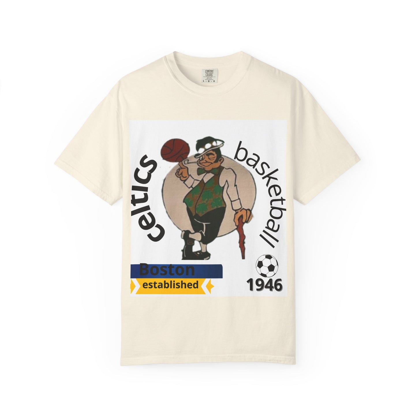 Camiseta unisex de los Boston Celtics Legends Tribute de Comfort Colors, ideal para fanáticos del baloncesto y adultos.
