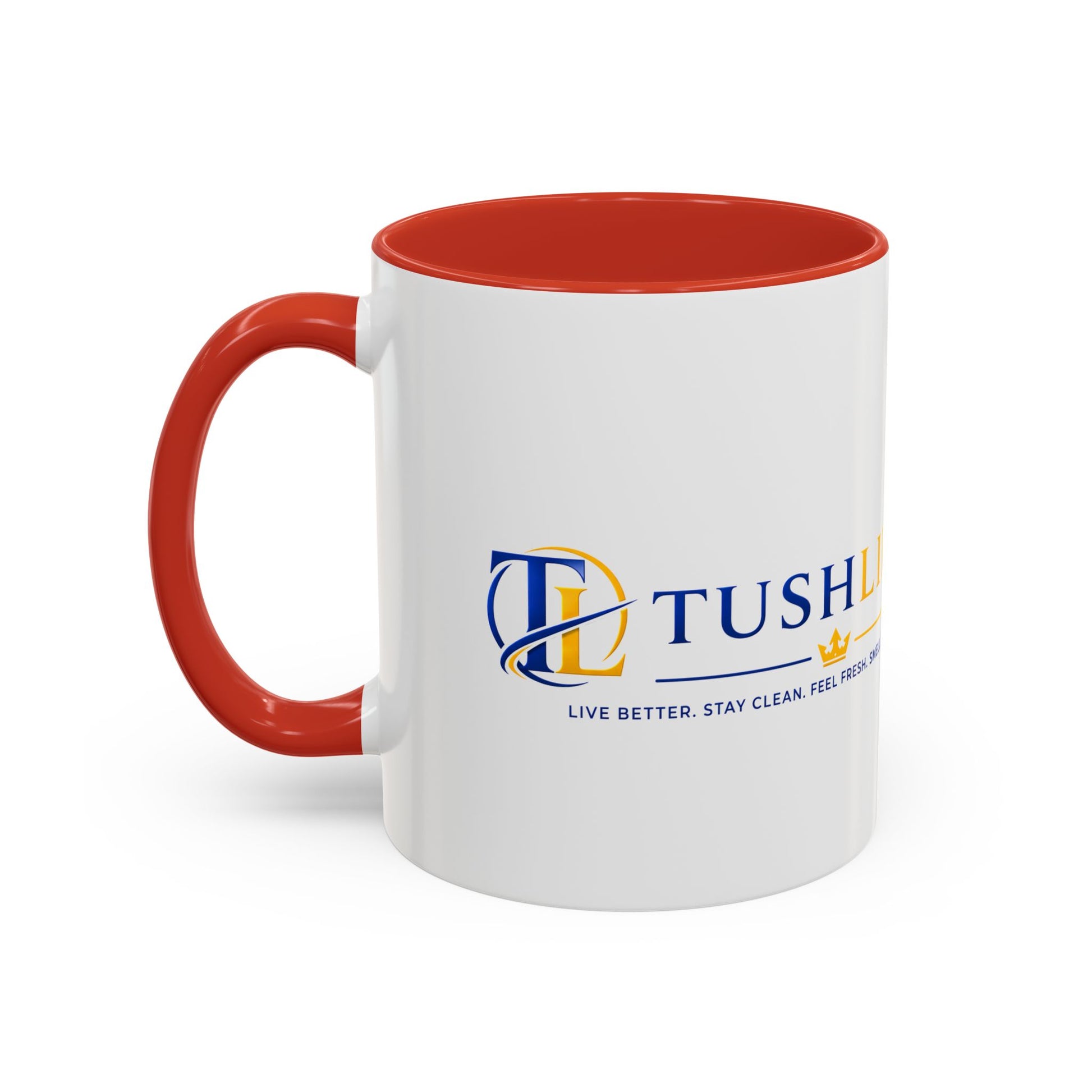 Taza de cerámica TUSHLIFE premium para café, en tamaño de 11 oz o 15 oz, con diseño elegante y acabado de alta calidad.