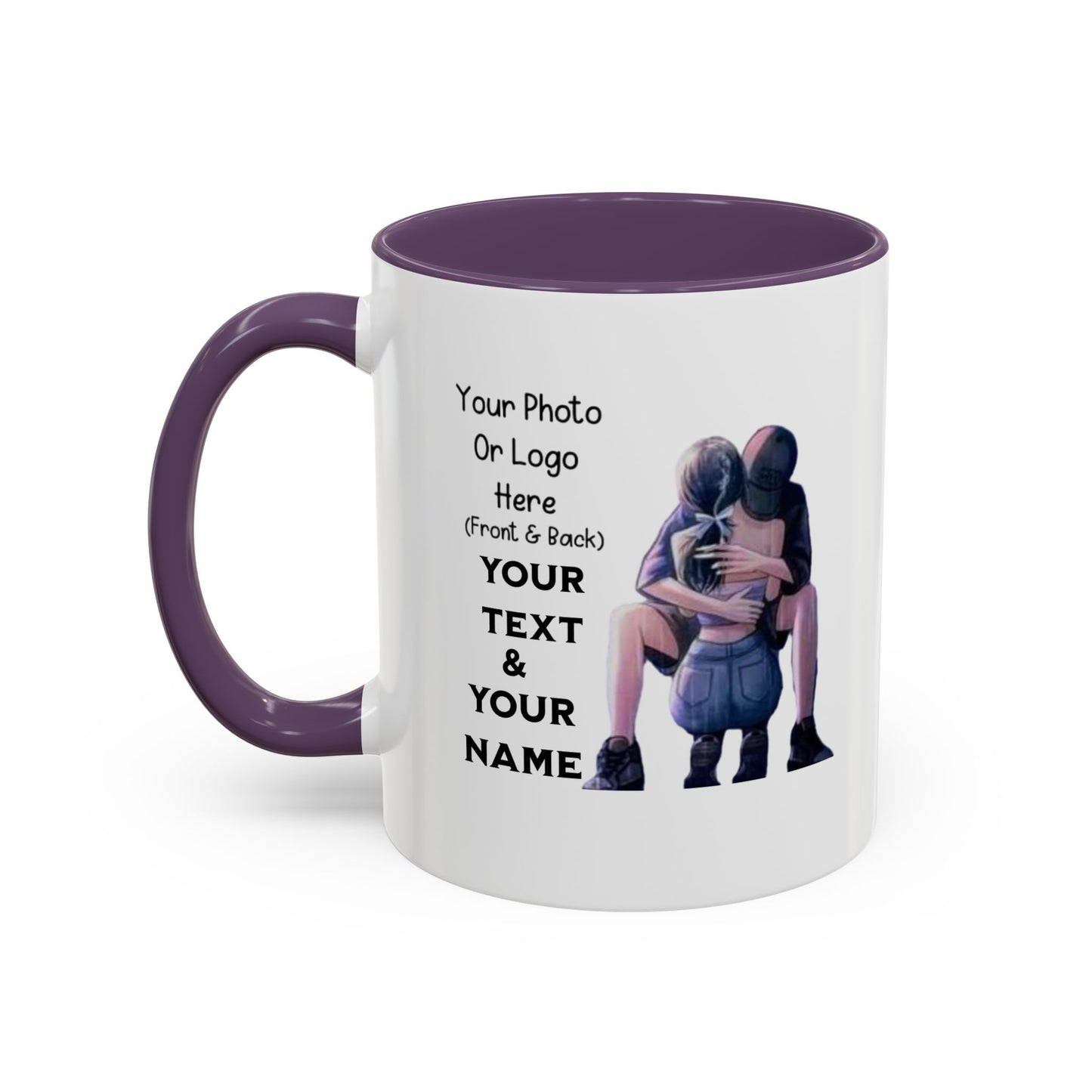 Taza romántica para pareja de 11 y 15 oz con diseño de amor, ideal como regalo para novia, esposo o esposa.