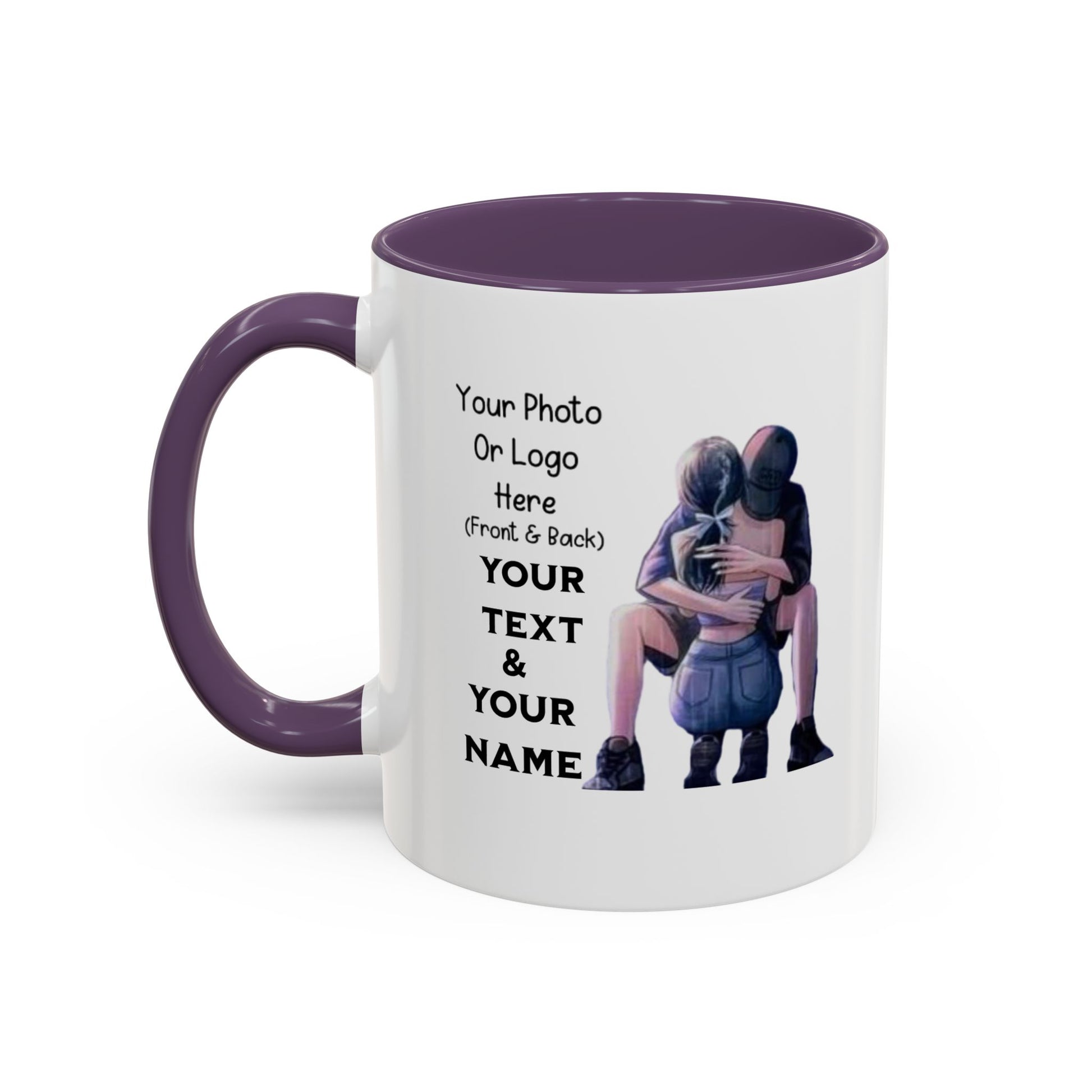 Taza romántica para pareja de 11 y 15 oz con diseño de amor, ideal como regalo para novia, esposo o esposa.