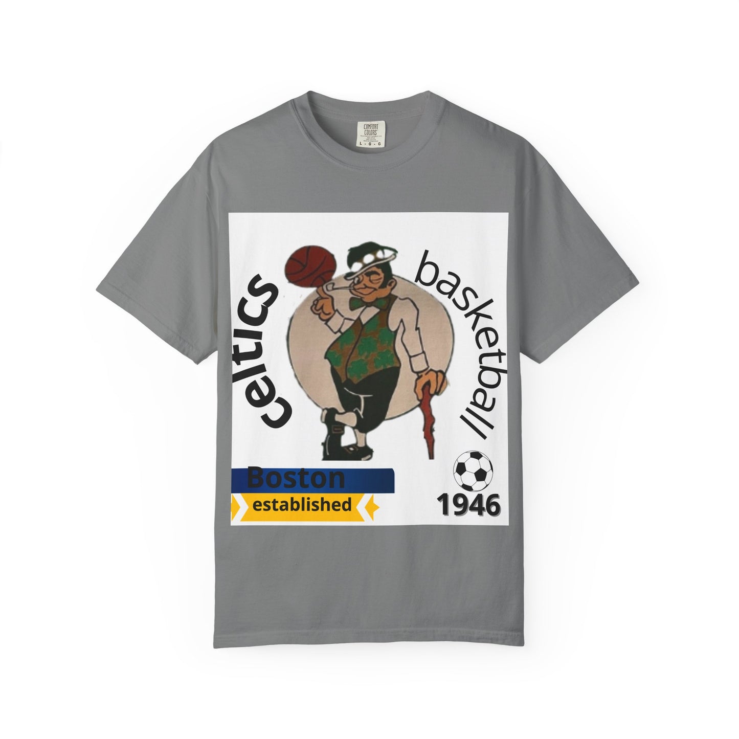 Camiseta unisex de los Boston Celtics Legends Tribute de Comfort Colors, ropa de fanático de baloncesto para adultos y adolescentes.