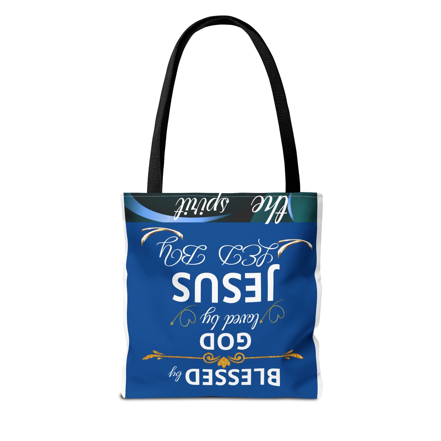 Bolso de mano inspirador de Christian Mom, con mensaje de confianza en Dios y gratitud, para mujeres religiosas.