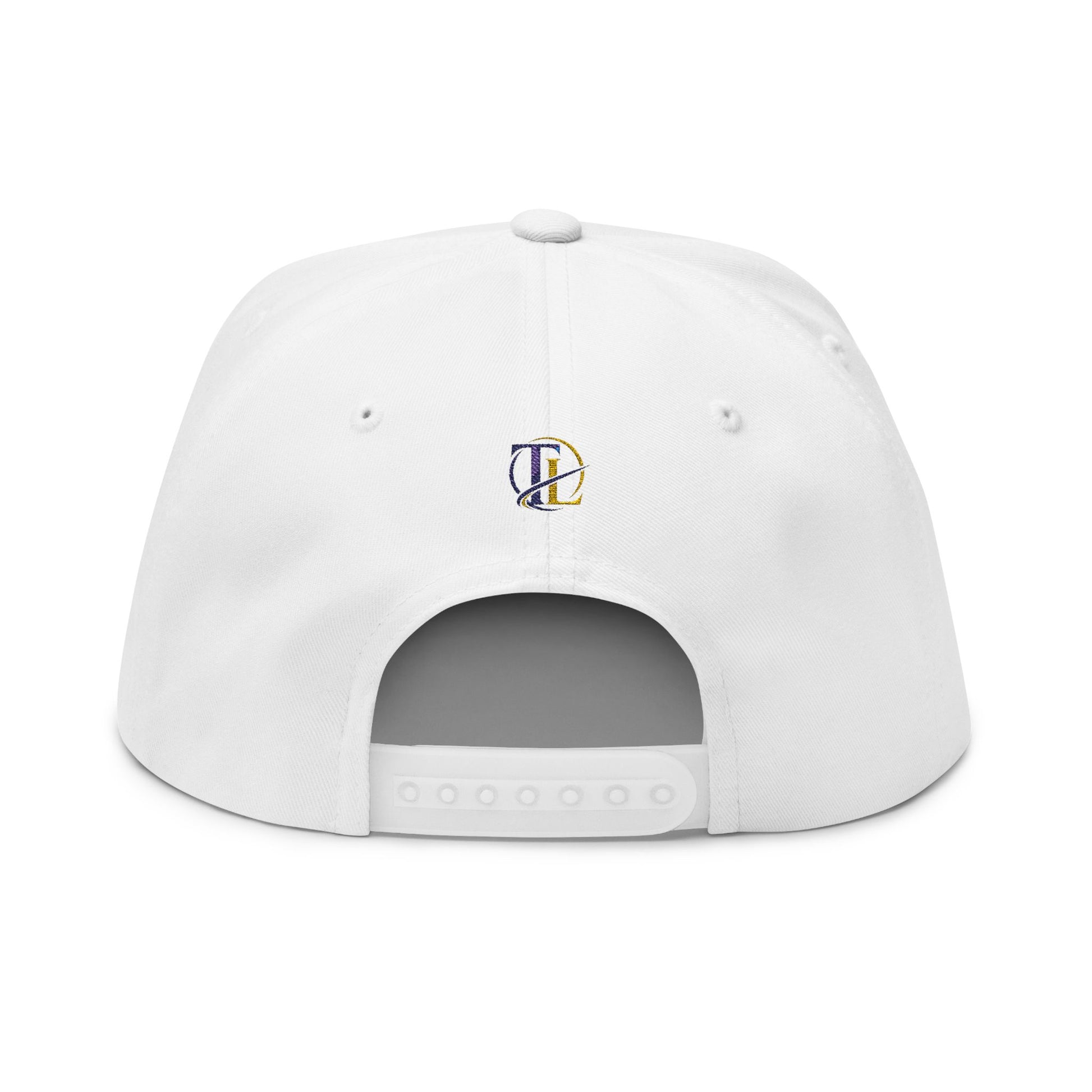 Gorra trucker TushLife Flame con bordado, malla y cierre ajustable, estilo snapback, en colores vibrantes y diseño llamativo
