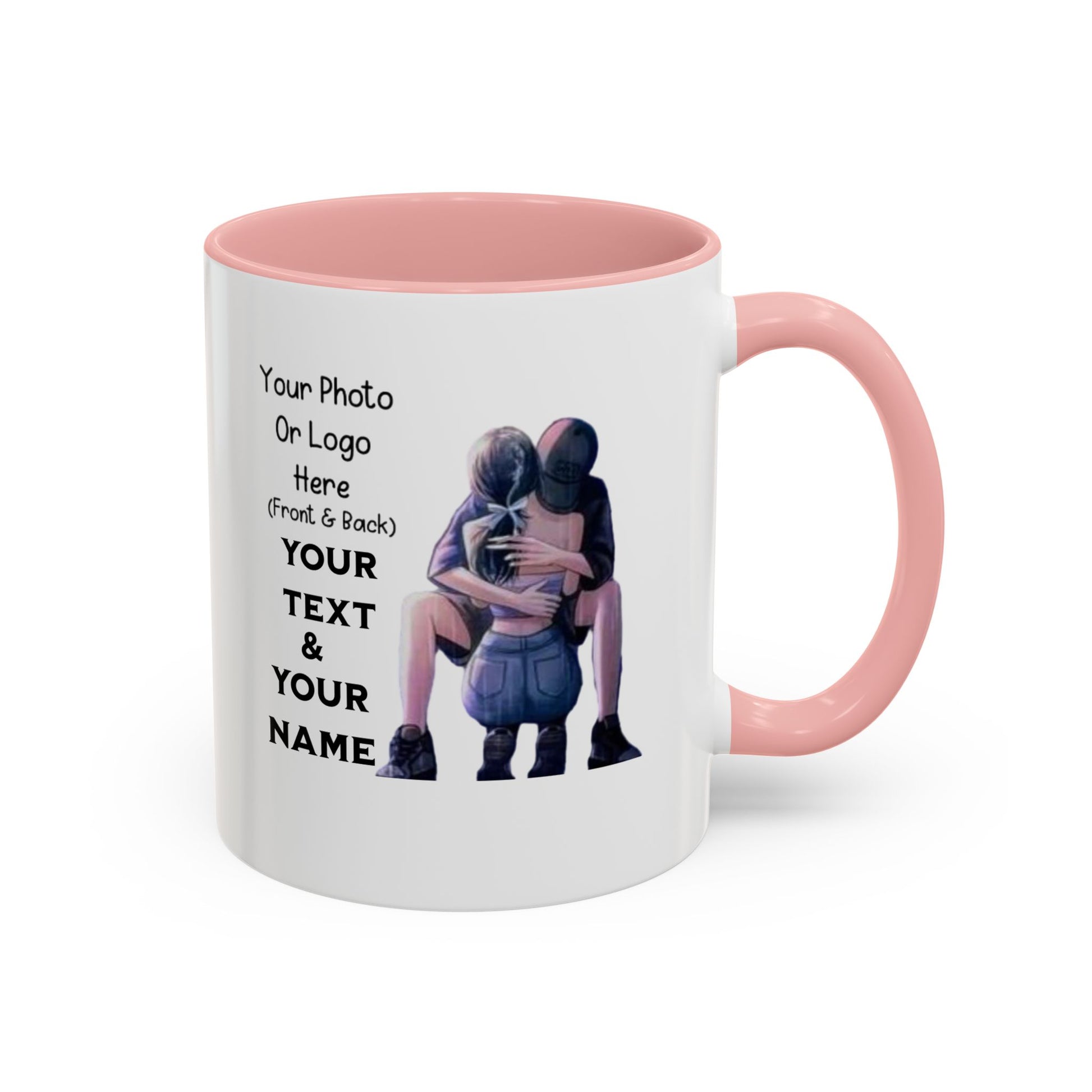 Taza romántica para pareja con diseño de amor, 11 y 15 oz, perfecta para novia, esposa u esposo, estilo romántico y amoroso.