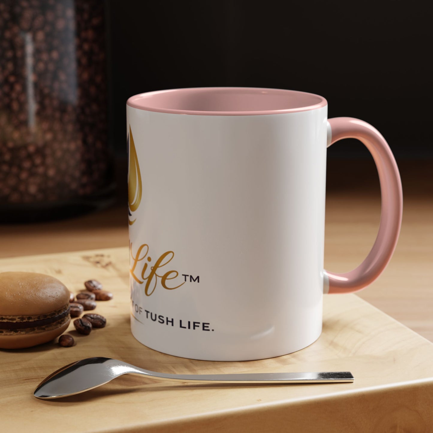 Taza TushLife de 11 oz o 15 oz de Printify, con diseño decorativo en cerámica para café o té.
