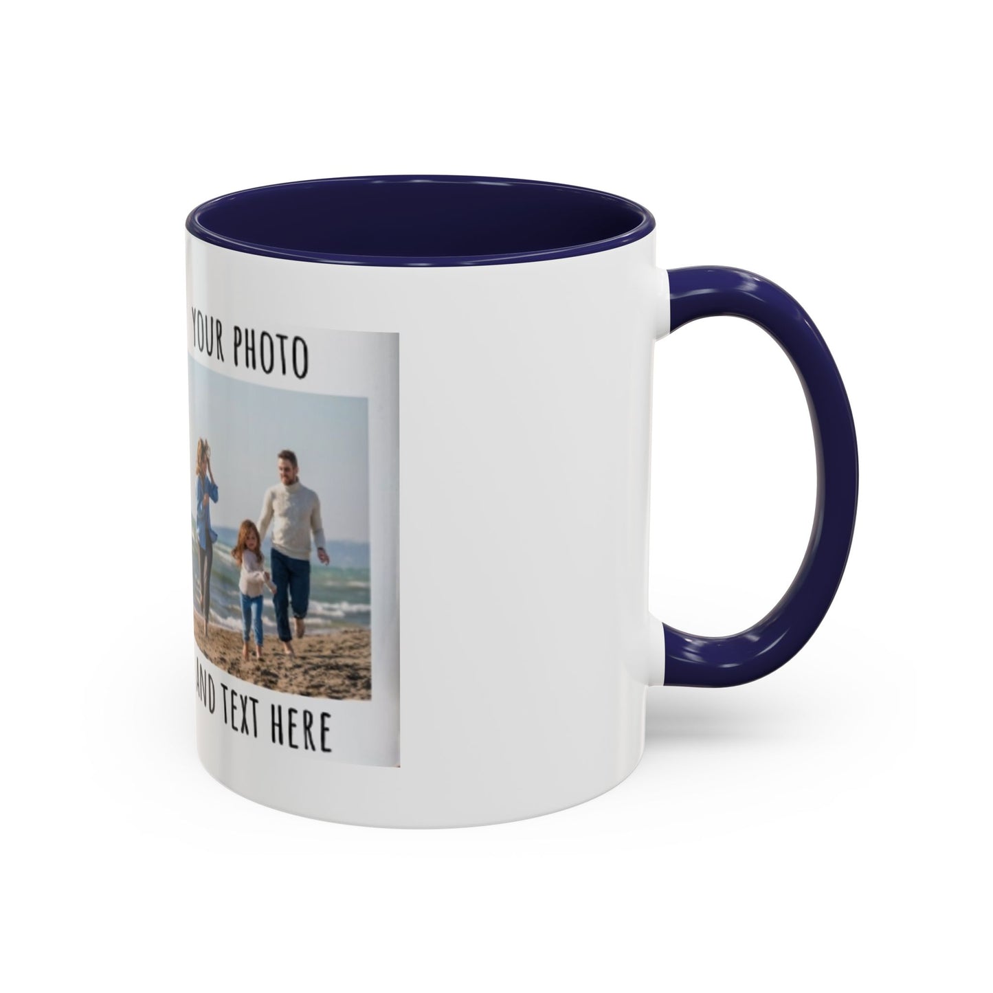 Taza de café para pareja de cerámica de Printify, con diseño personalizado y capacidad de 11oz o 15oz, ideal para regalos románticos.