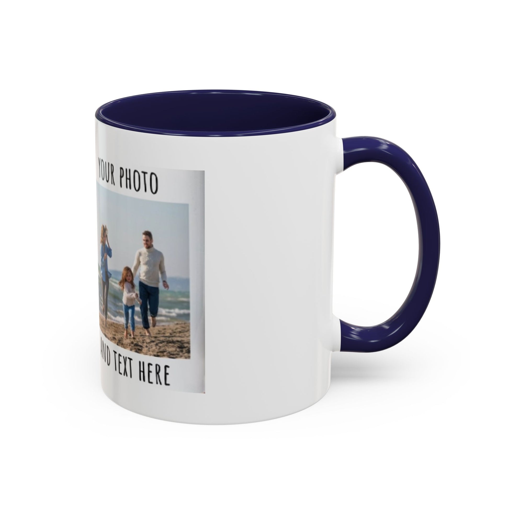 Taza de café para pareja de cerámica de Printify, con diseño personalizado y capacidad de 11oz o 15oz, ideal para regalos románticos.