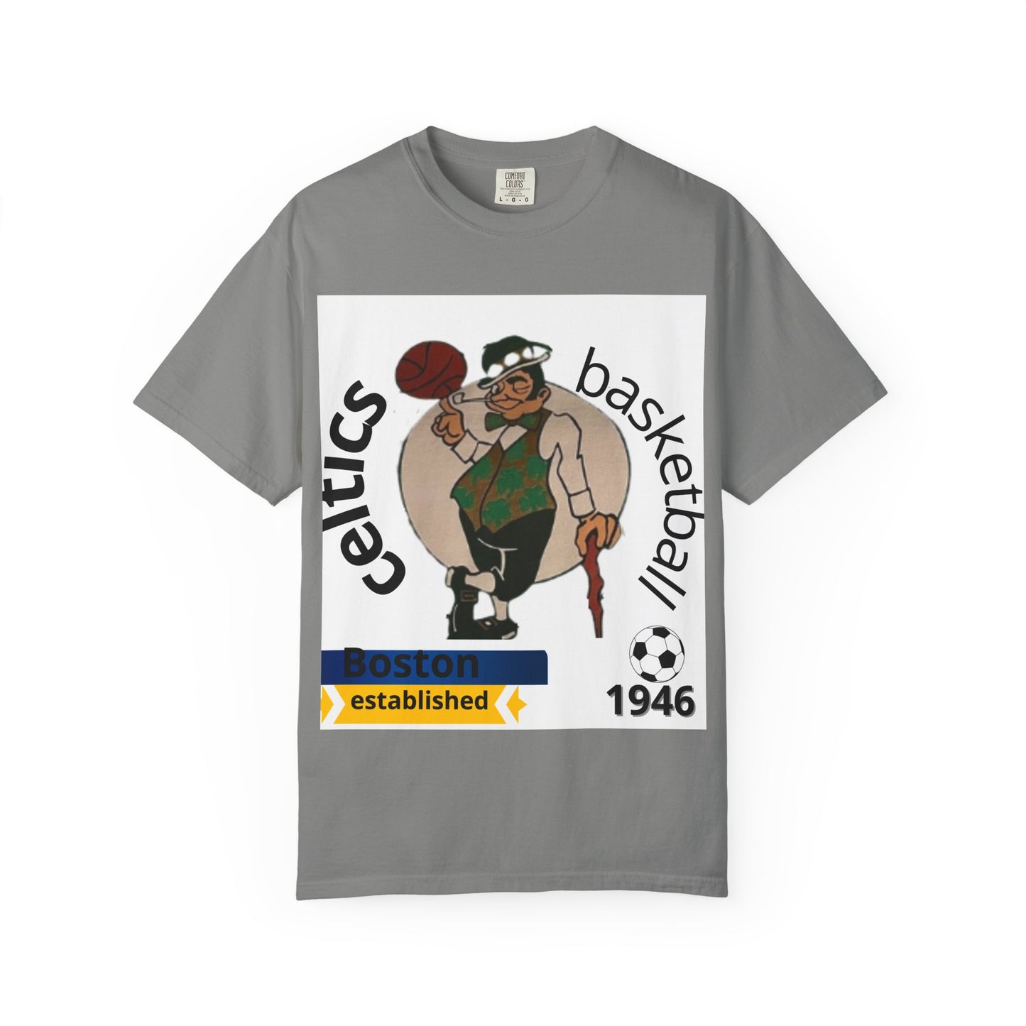 Camiseta unisex de los Boston Celtics Legends Tribute de Comfort Colors, camiseta de baloncesto para adultos y adolescentes.