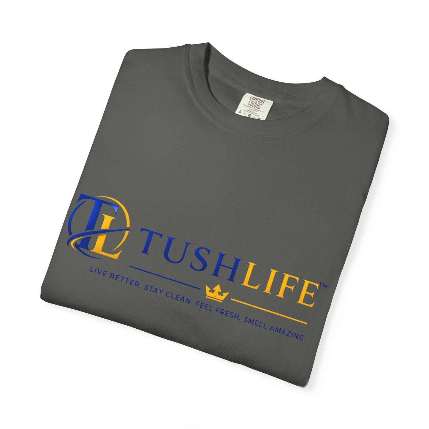 Camisa T-shirt de algodón premium TUSHLIFE, cómoda y ideal para uso diario, con diseño simple y suave en color blanco.