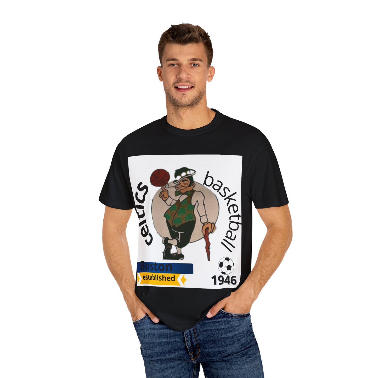 Camiseta unisex de los Boston Celtics Legends Tribute de Comfort Colors, ropa deportiva para fans de baloncesto y adultos.
