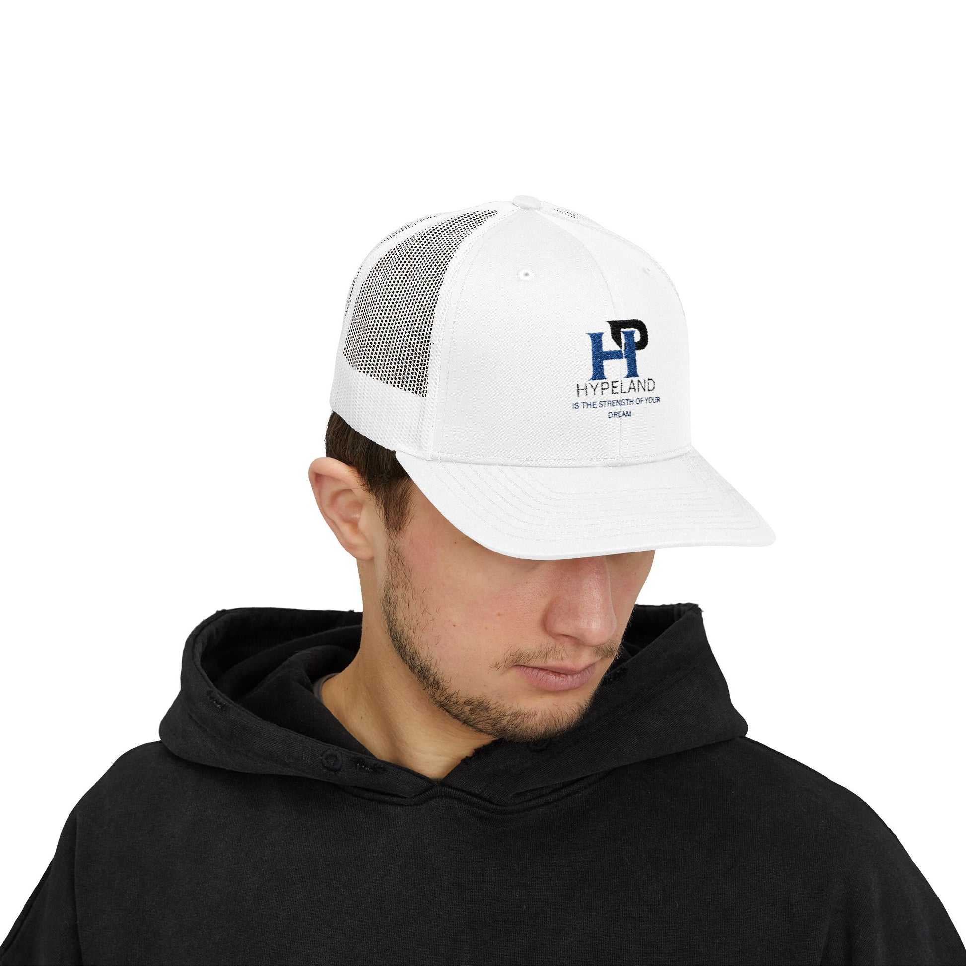 Gorra trucker deportiva de Dreamblue, estilo snapback casual para verano, actividades al aire libre y ocasiones informales.