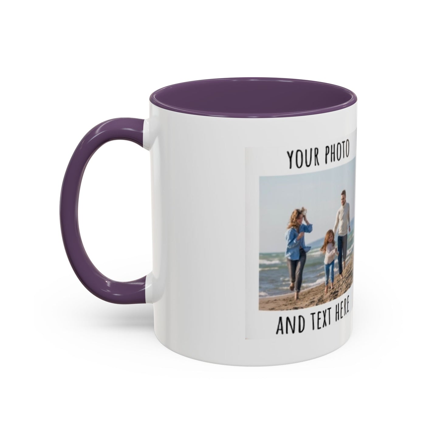 Taza de café de pareja de cerámica de 11oz o 15oz con diseño personalizado para esposa y esposo, ideal como regalo familiar.