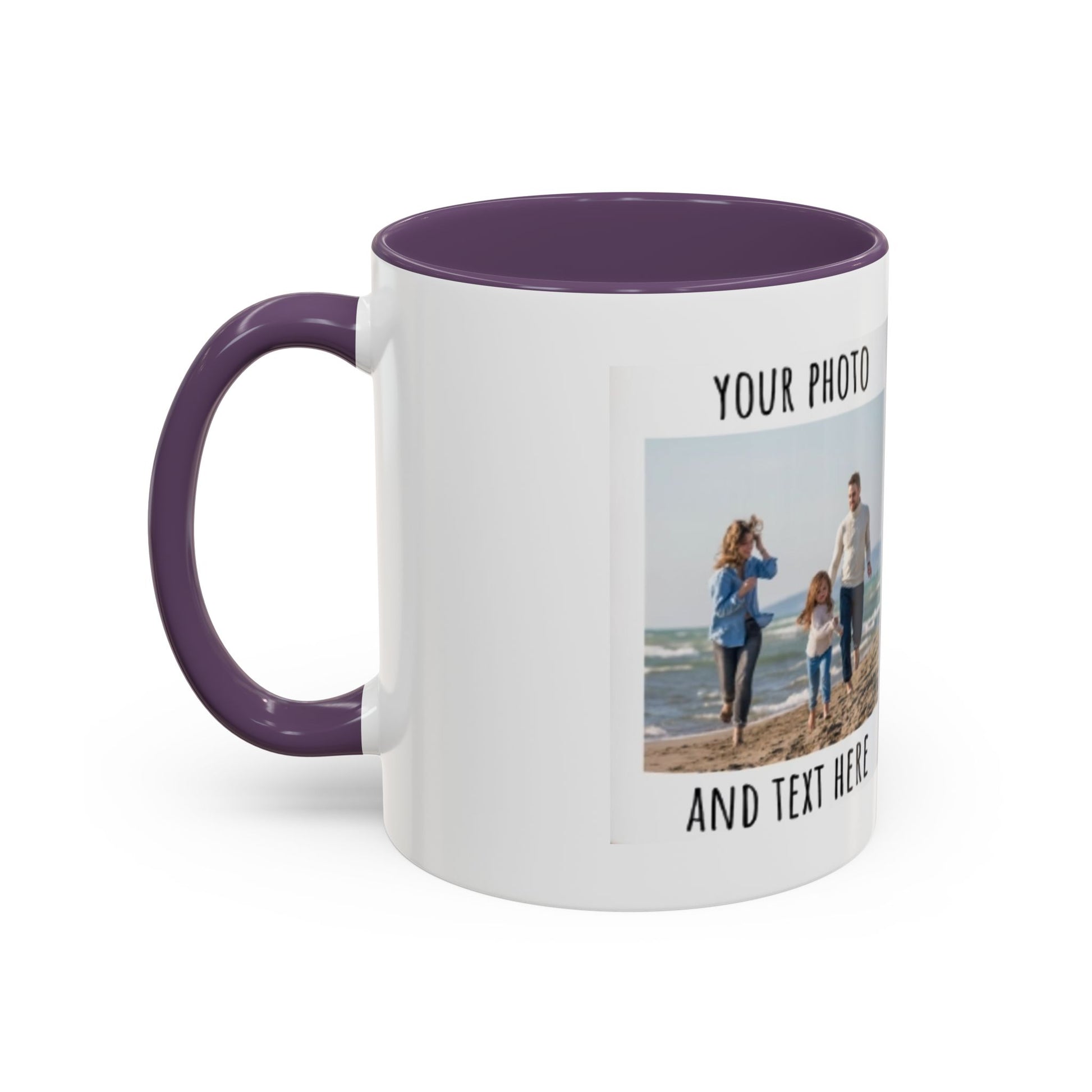 Taza de café de pareja de cerámica de 11oz o 15oz con diseño personalizado para esposa y esposo, ideal como regalo familiar.