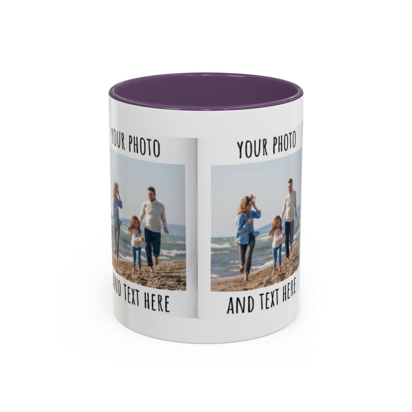 Taza de cerámica para pareja de Printify con diseño de amor, ideal como regalo para esposa, esposo o novia, en tamaños de 11oz y 15oz.