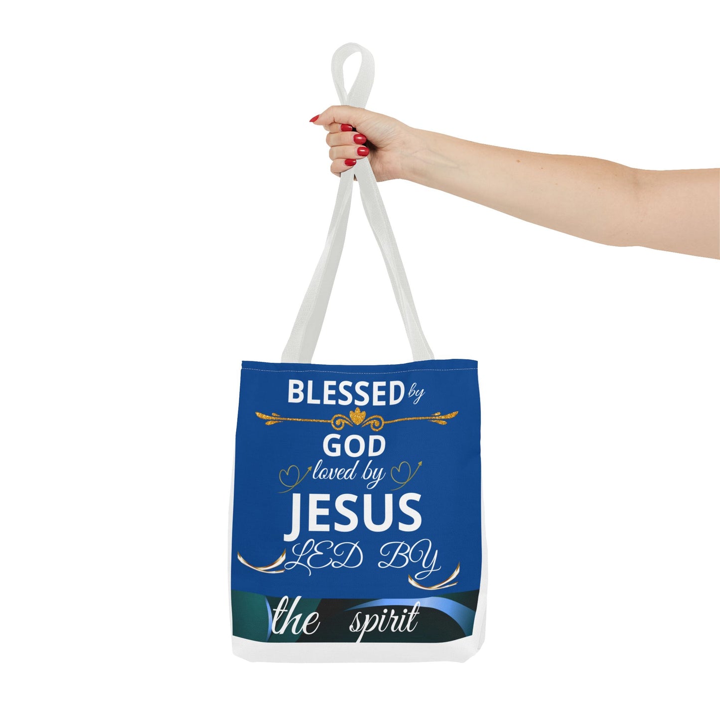 Bolso de mano cristiano para mamá con mensaje inspirador sobre confiar en Dios, agradecida y bendecida, bolso de mano religioso.