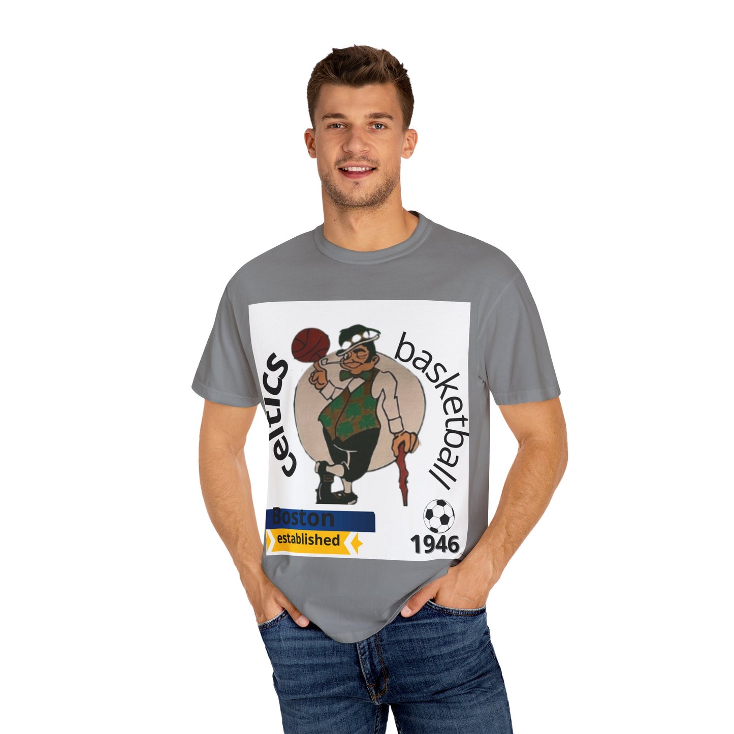 Camiseta unisex de los Boston Celtics Legends Tribute de Comfort Colors, camiseta de baloncesto para fans y adultos.