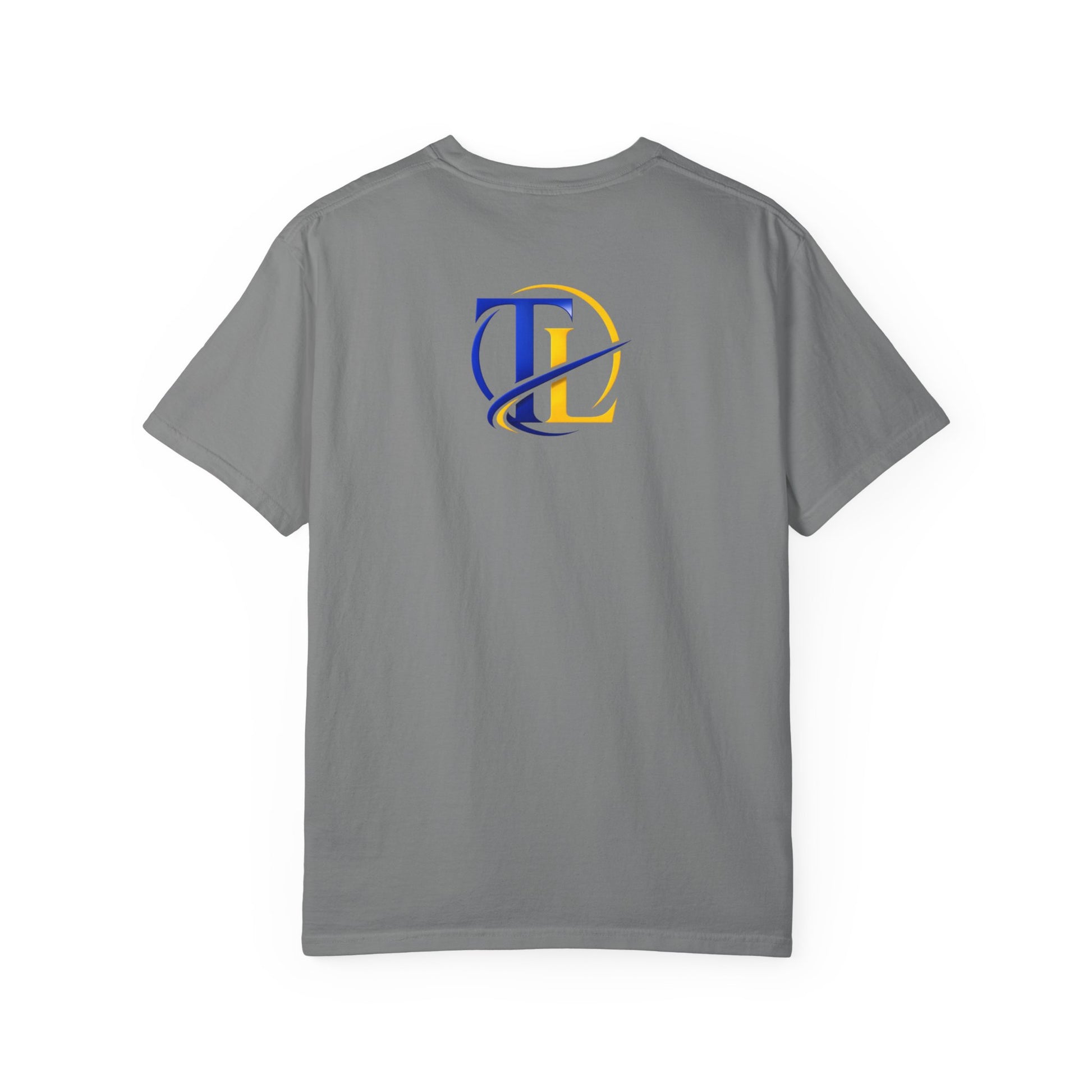 Camiseta de algodón premium TUSHLIFE, camiseta cómoda para uso diario, diseñada por Printify, vista frontal en color blanco