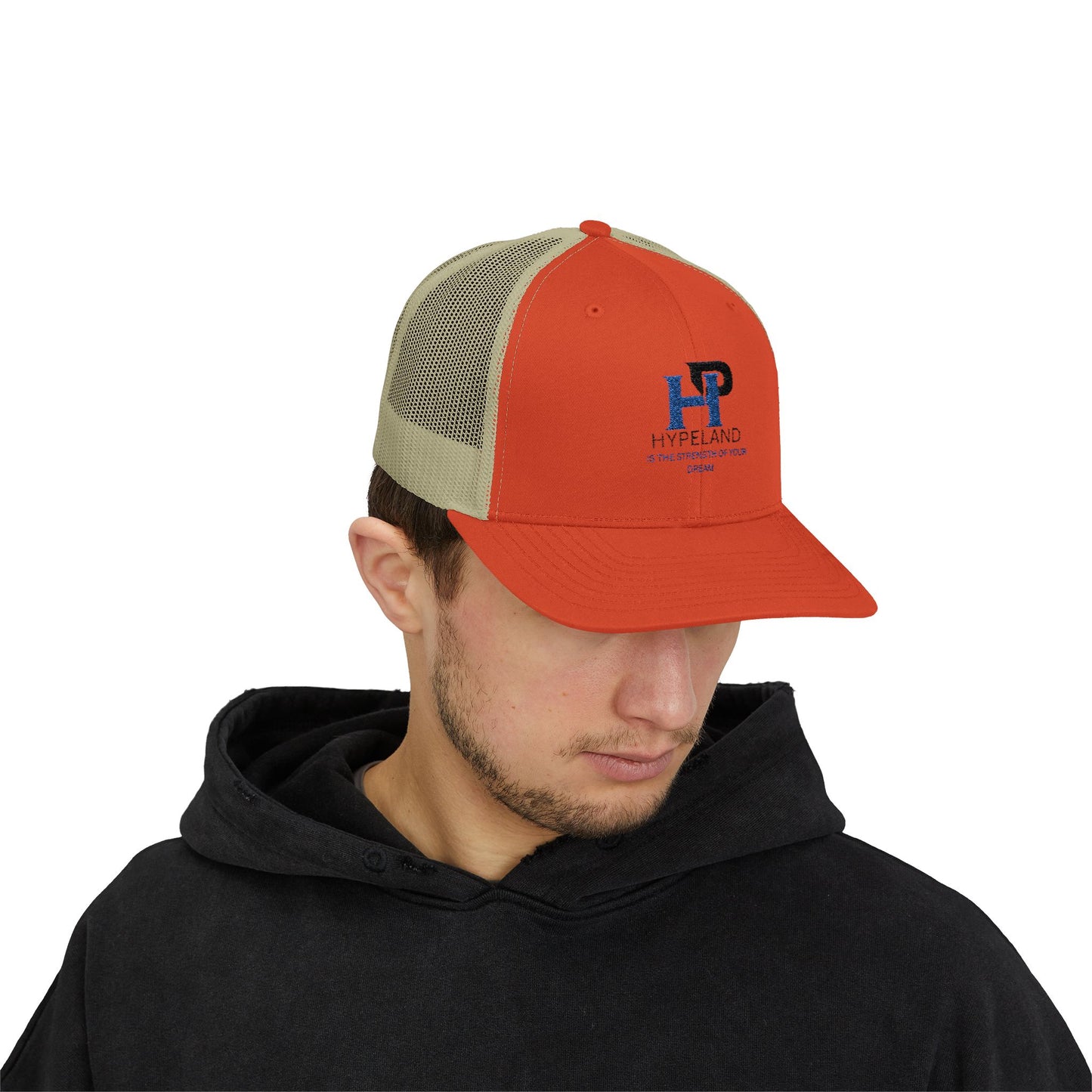 Gorra trucker deportiva Dreamblue store, estilo casual con snapback, ideal para verano, actividades al aire libre y regalos.