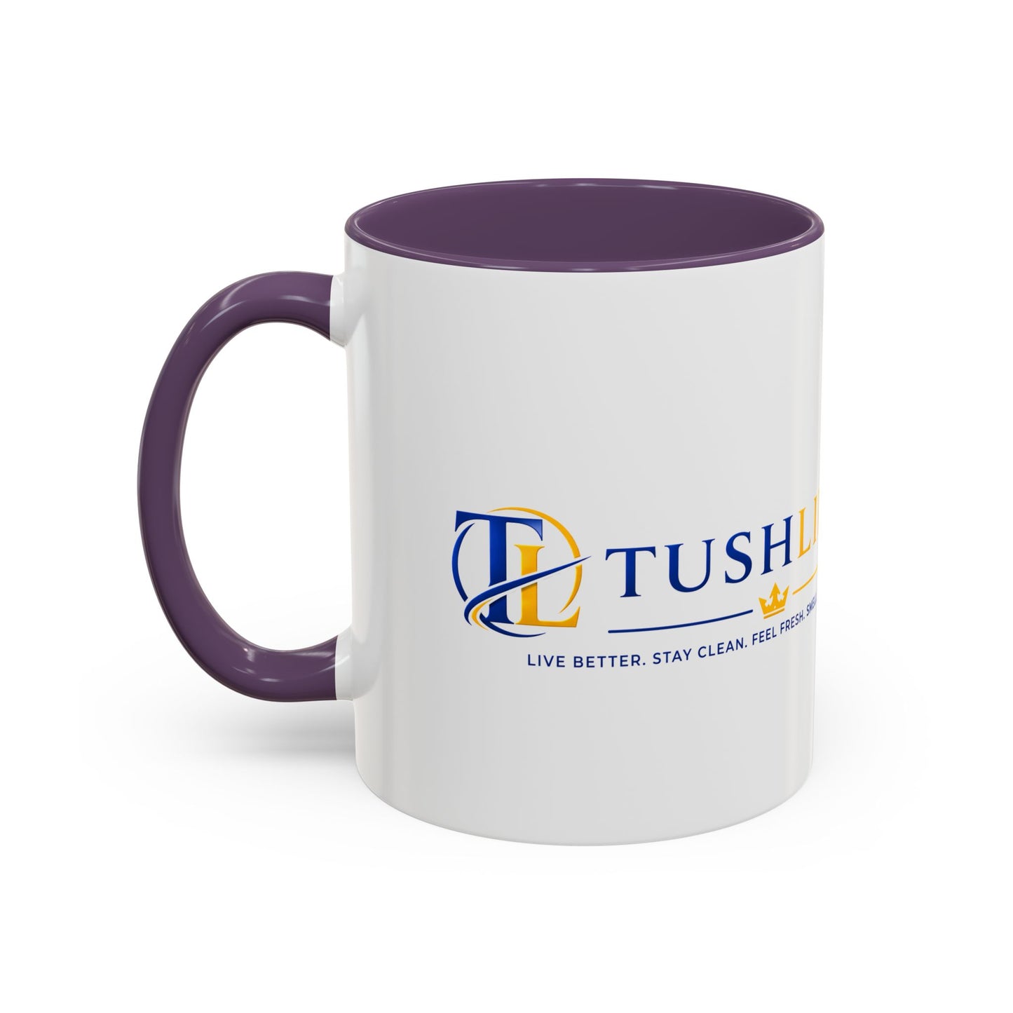 Taza de cerámica TUSHLIFE Premium para café, en tamaño de 11oz y 15oz, con diseño elegante y marca Printify.