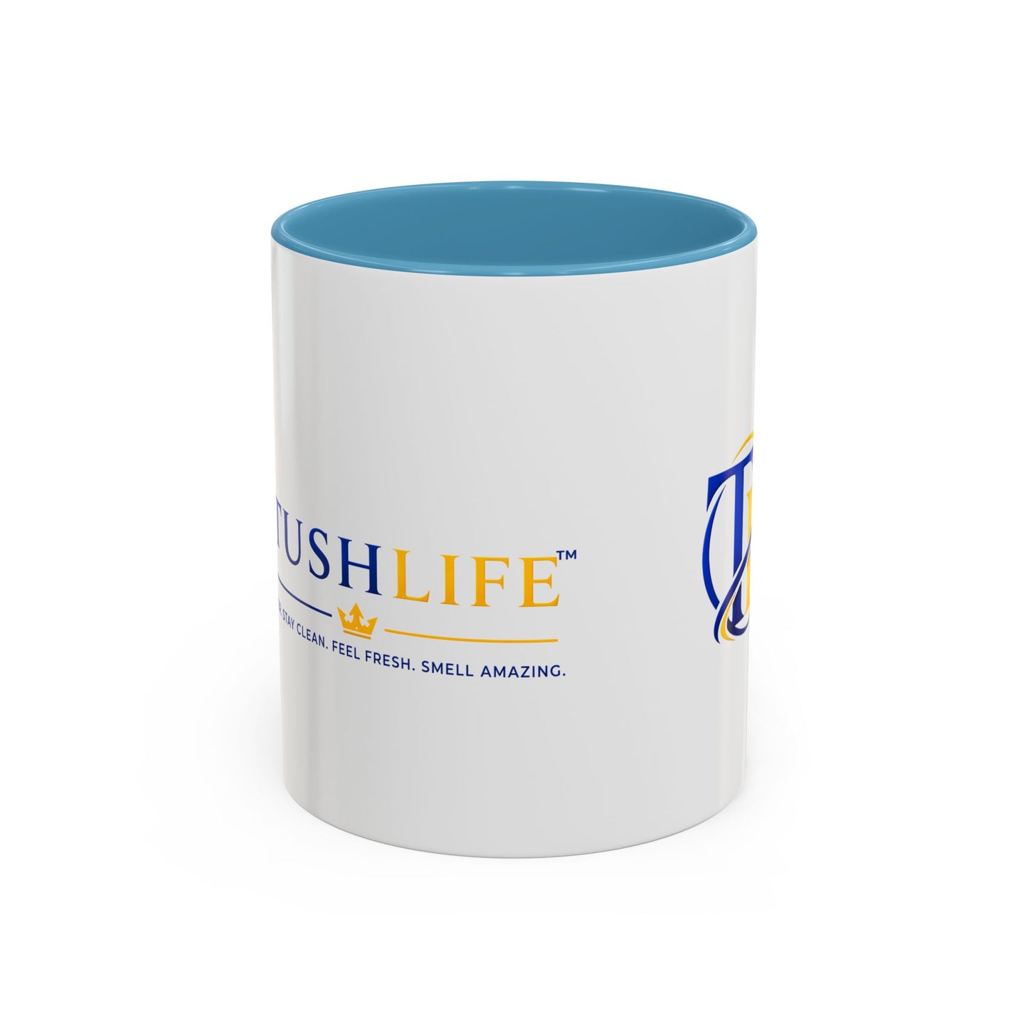 Taza de cerámica TUSHLIFE Premium para café, en tamaños de 11oz y 15oz, con diseño elegante y marca Printify.