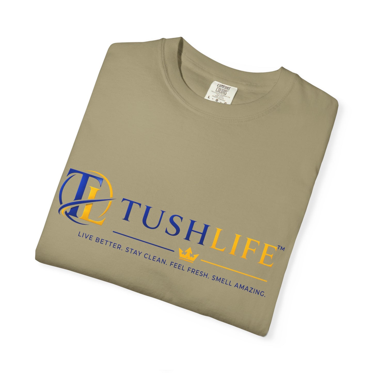 Camiseta de algodón prémium TUSHLIFE, camiseta cómoda de uso diario, en color blanco con diseño sencillo, de la marca Printify