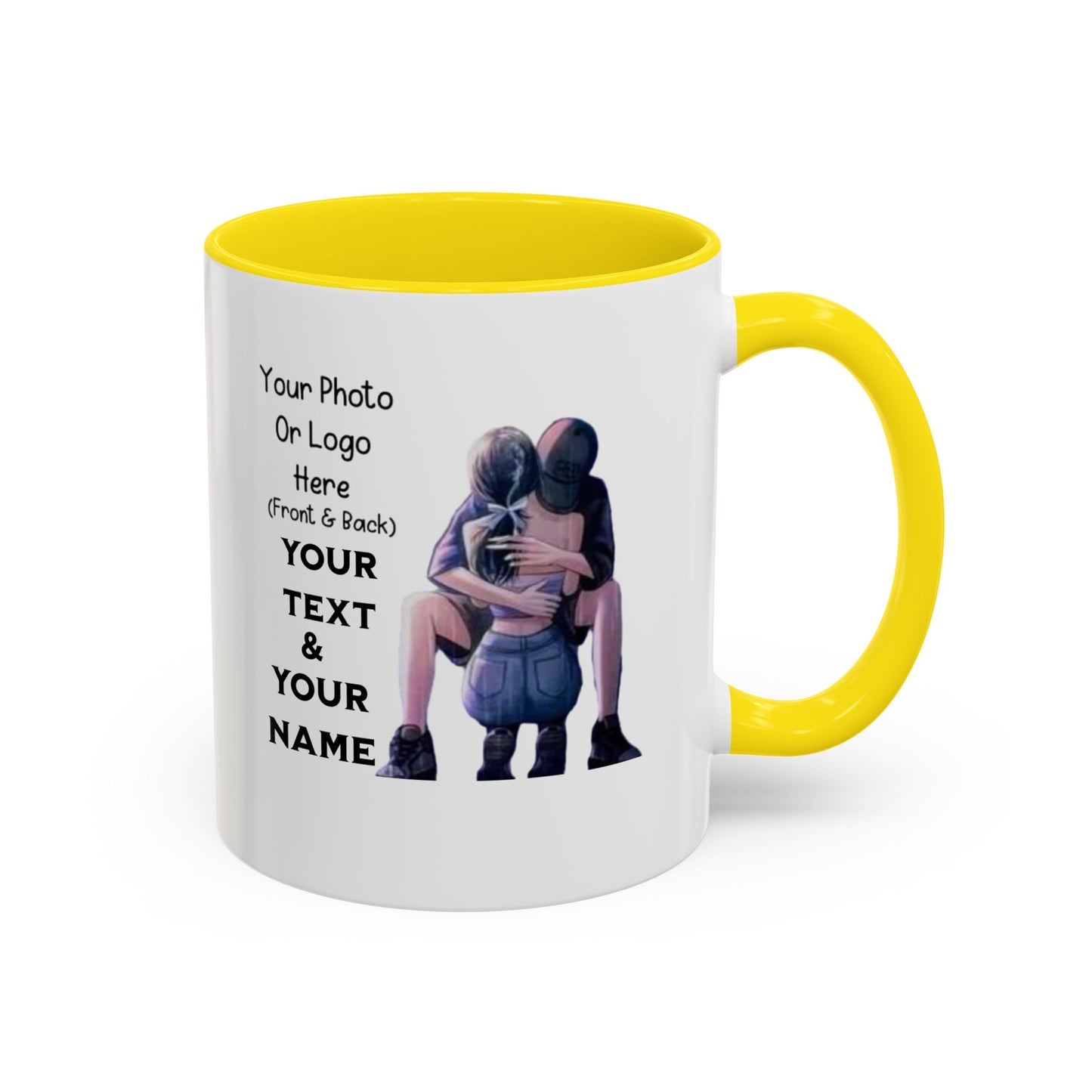 Taza romántica para pareja de 11 y 15 oz, de cerámica, con diseño de amor, ideal como regalo para novia, novio, esposa o esposo.