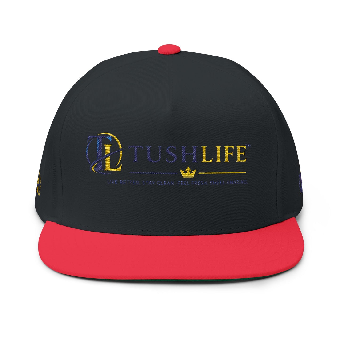 Gorra trucker TushLife con bordado de llama, malla y cierre ajustable, estilo snapback, de la marca Printify