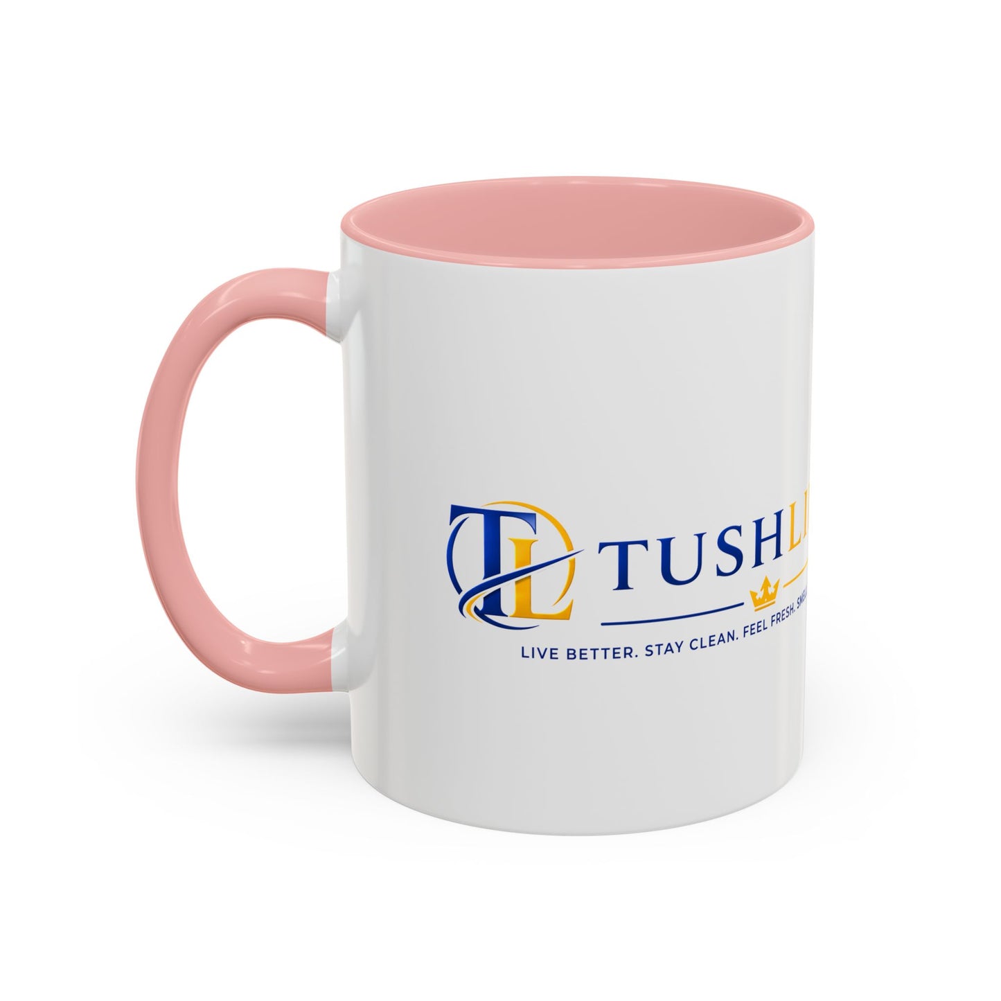 Taza de cerámica TUSHLIFE Premium para café, en tamaños elegantes de 11oz y 15oz, con diseño clásico y acabado brillante.