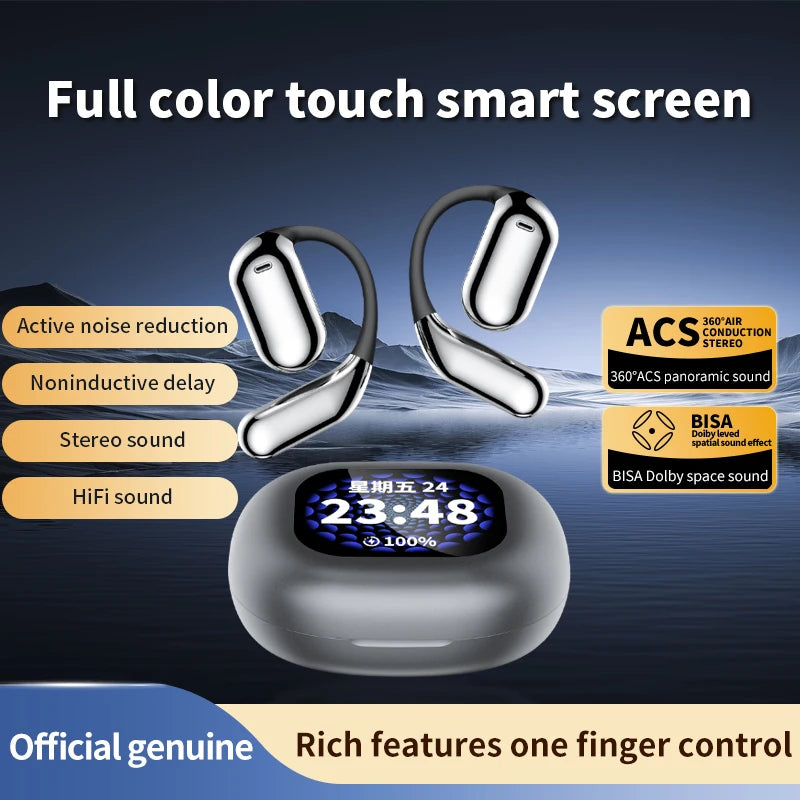 Auriculares inalámbricos TWS Q16 Pro con aplicación, diseño en-ear, para juegos y llamadas, marca Dreamblue, con estuche de carga.