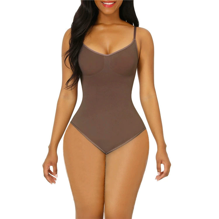 Faja moldeadora plus size sin costuras de Dreamblue con control abdominal y efecto levantador de glúteos, cuerpo completo